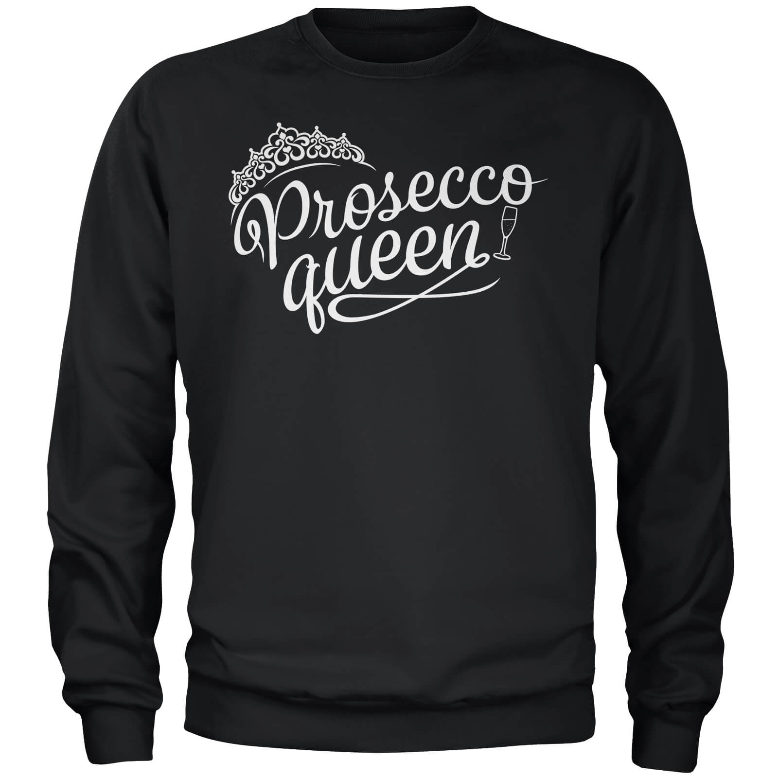 Prosecco Queen Black Sweatshirt - S - Black