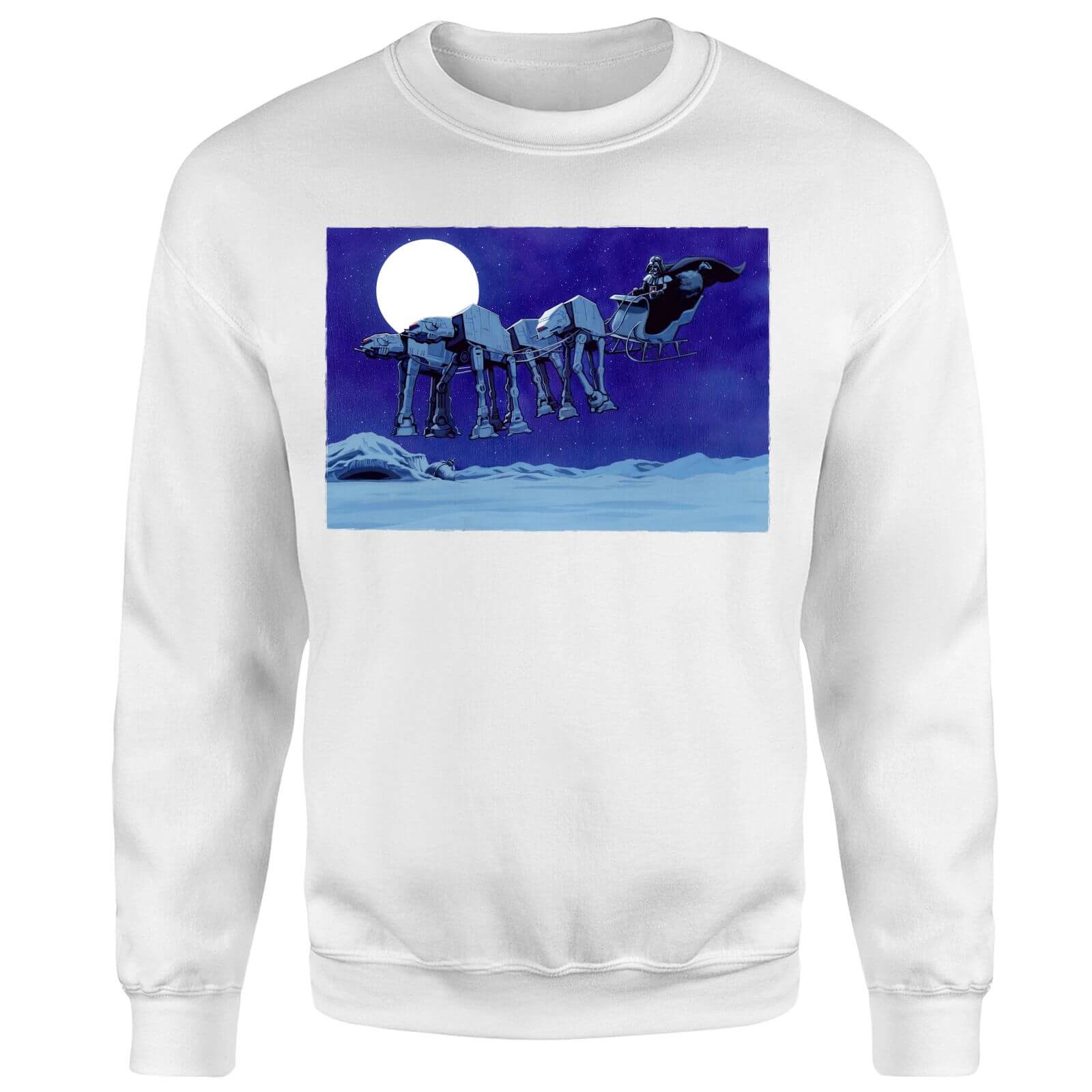 

Pull de Noël Homme Star Wars Dark Vador AT-AT Luge - Blanc - L