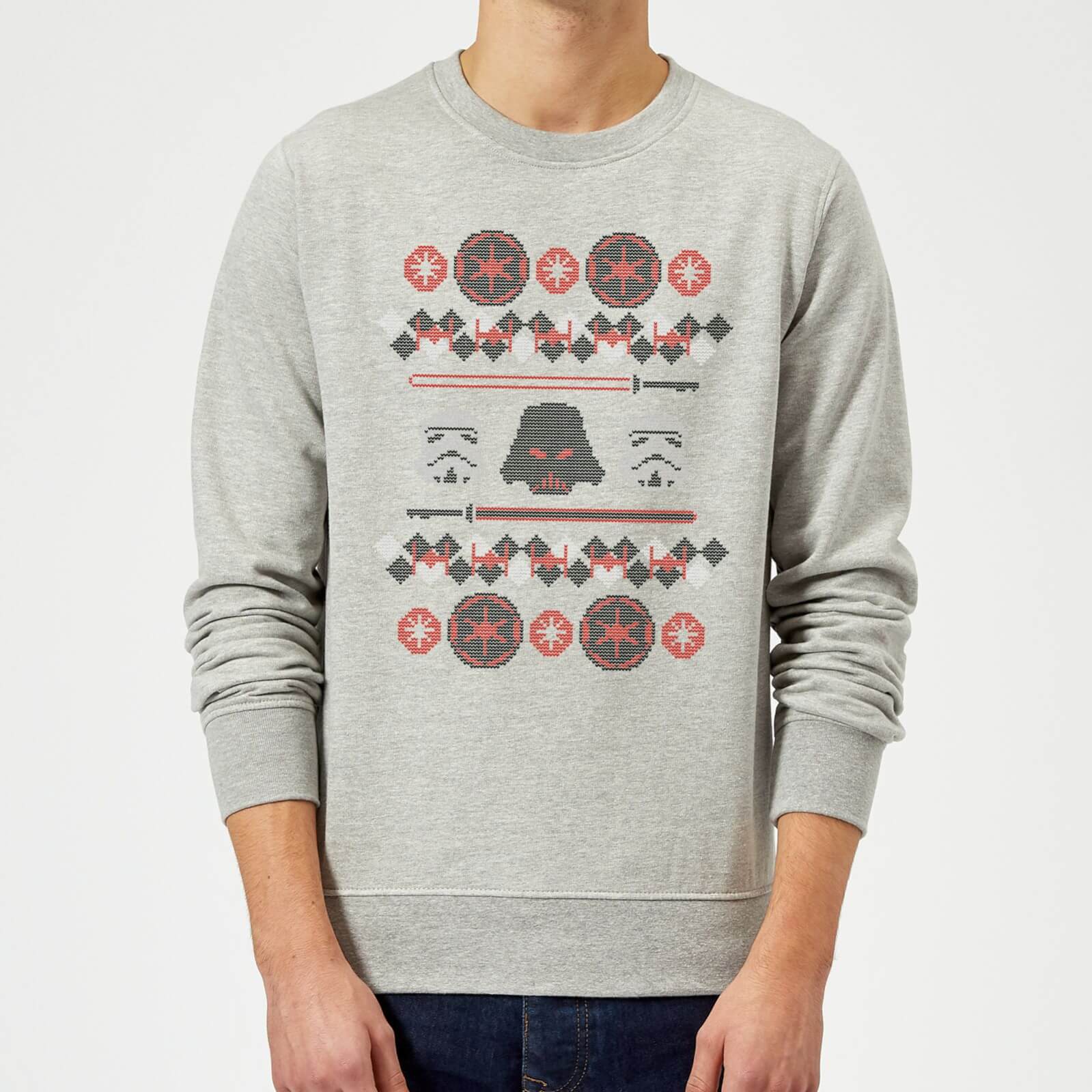 Star Wars Empire Knit Grey Maglione Natalizio - XL