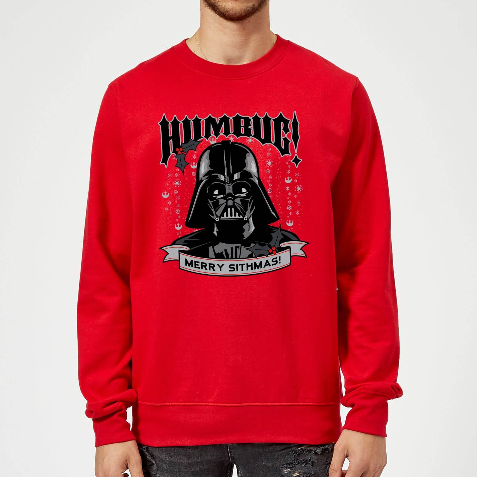 

Star Wars Darth Vader Merry Sithmas Rosso Maglione Natalizio - L