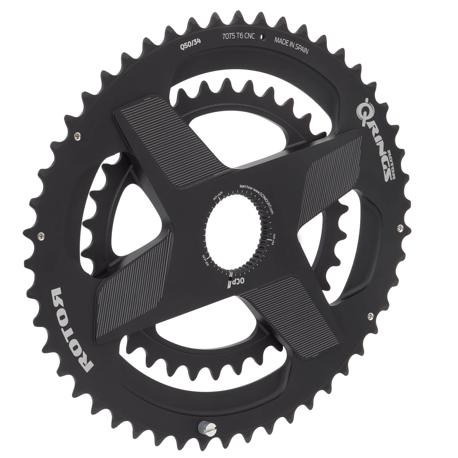 Image of Rotor ALDHU Direct Mount Q Chainring - 110 BCD - 50/34T