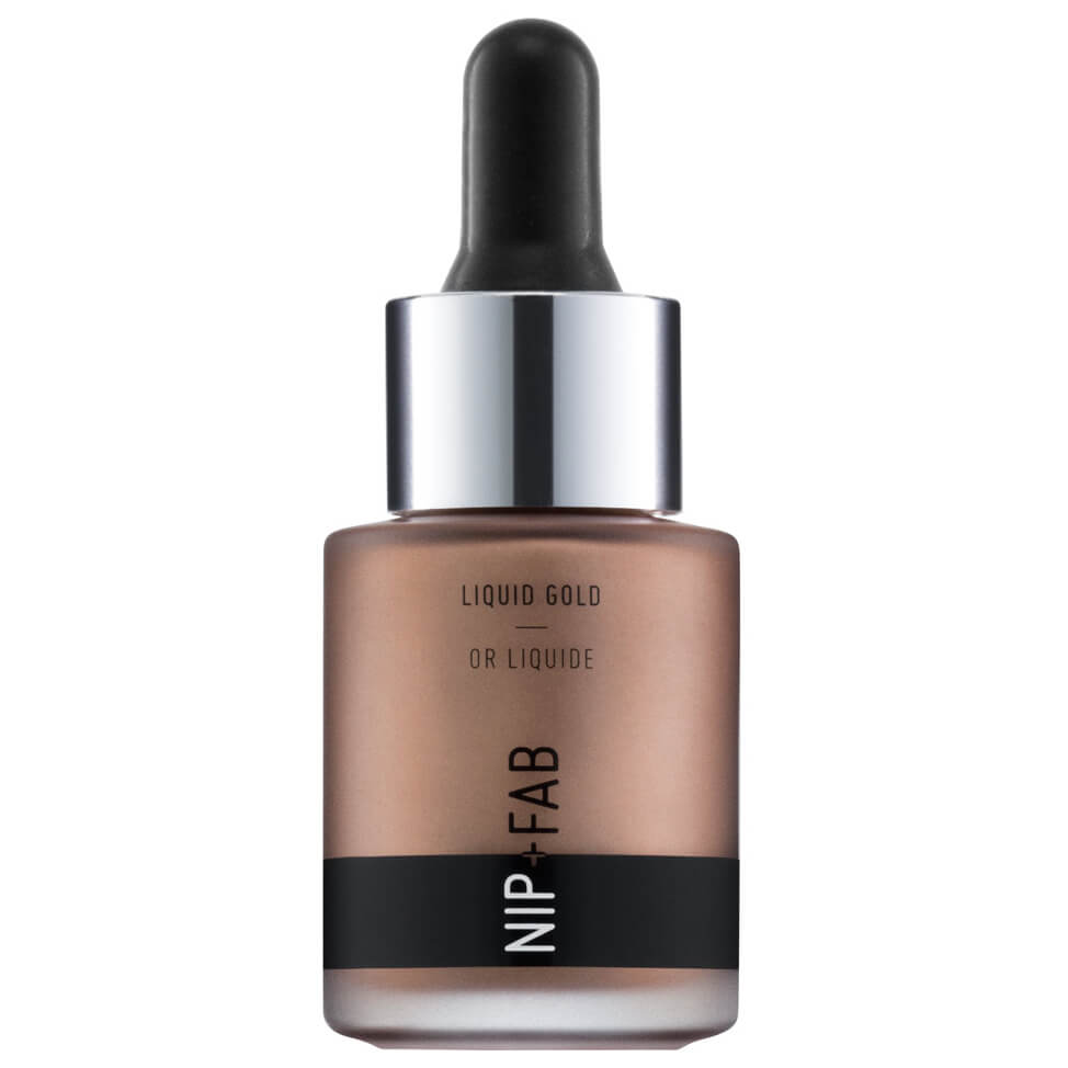 

Жидкий золотистый хайлайтер NIP + FAB Make Up Liquid Gold Highlighter 15 г (различные оттенки) - Deep Gold