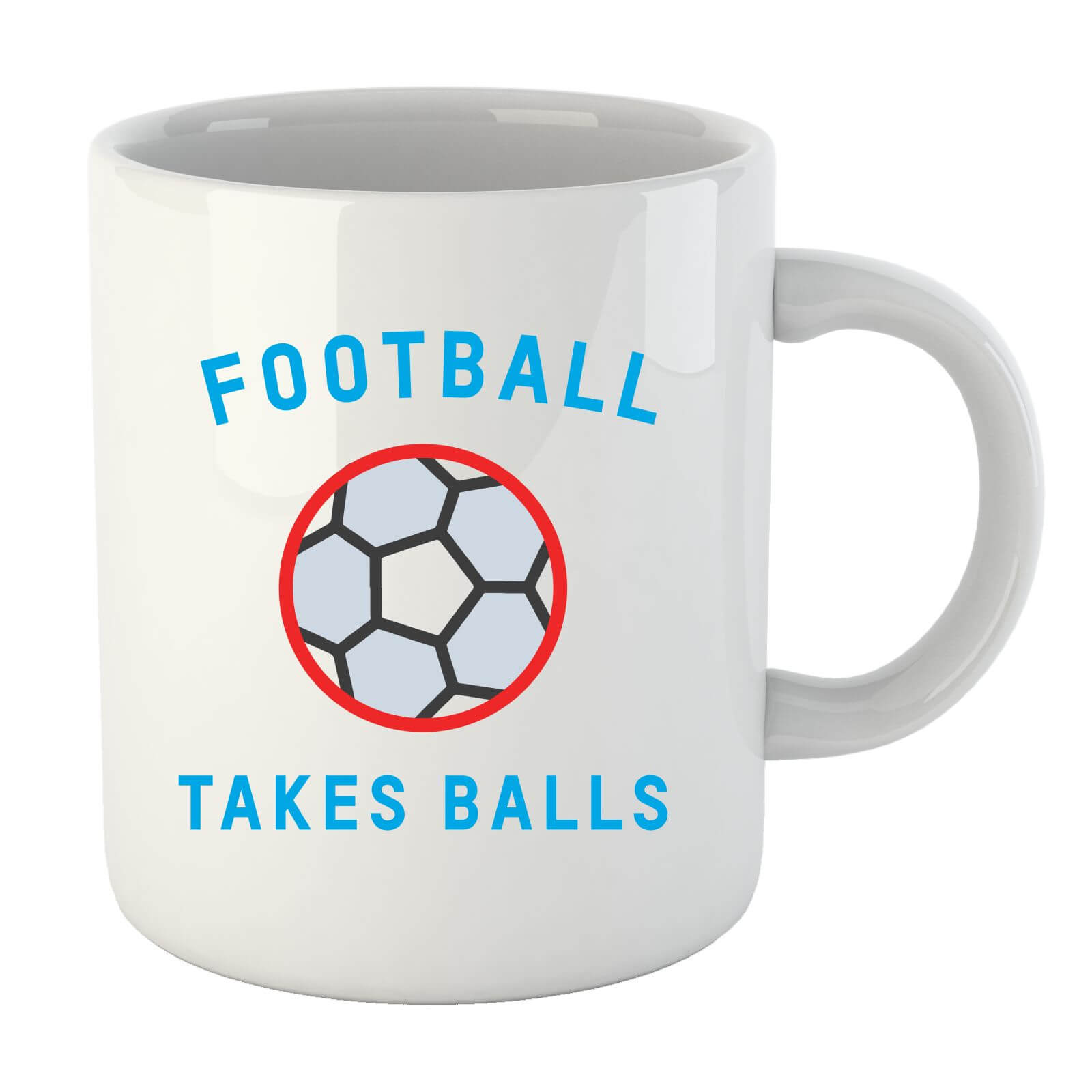 Football Takes Balls Mug