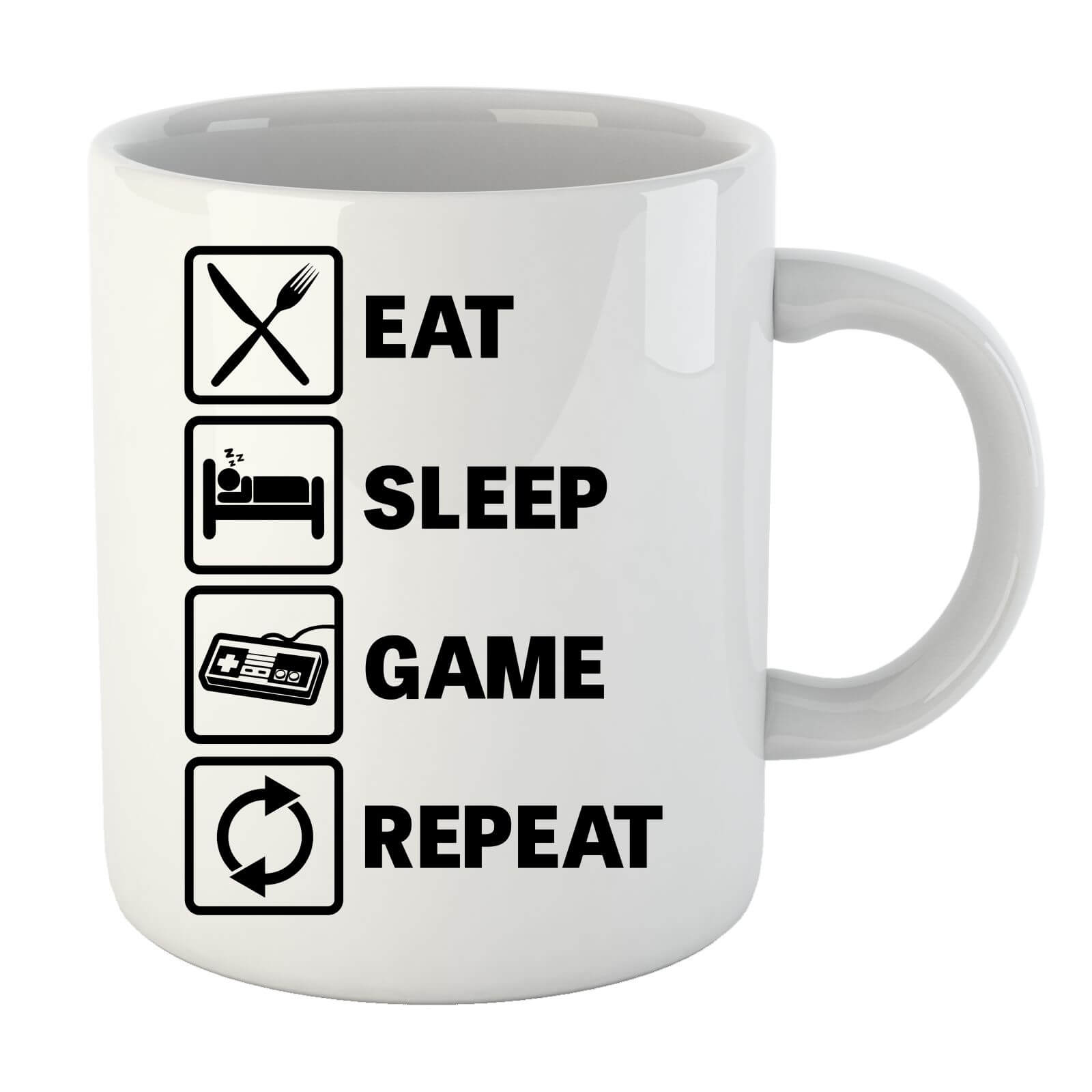 Eat Sleep Game Repeat Mug