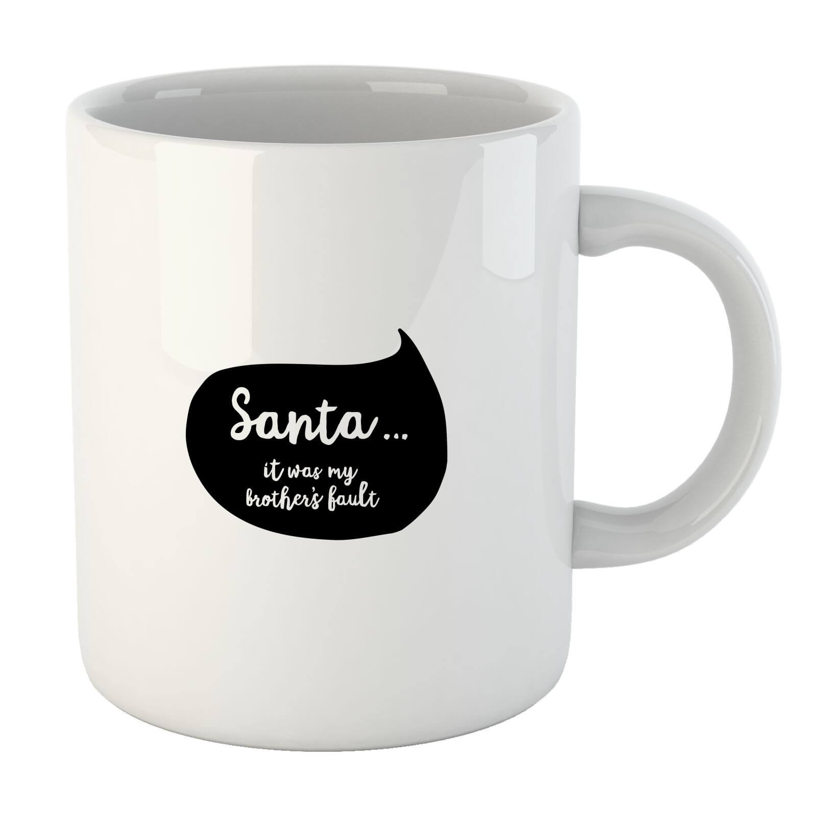 Christmas Brothers Fault Speech Bubble Mug