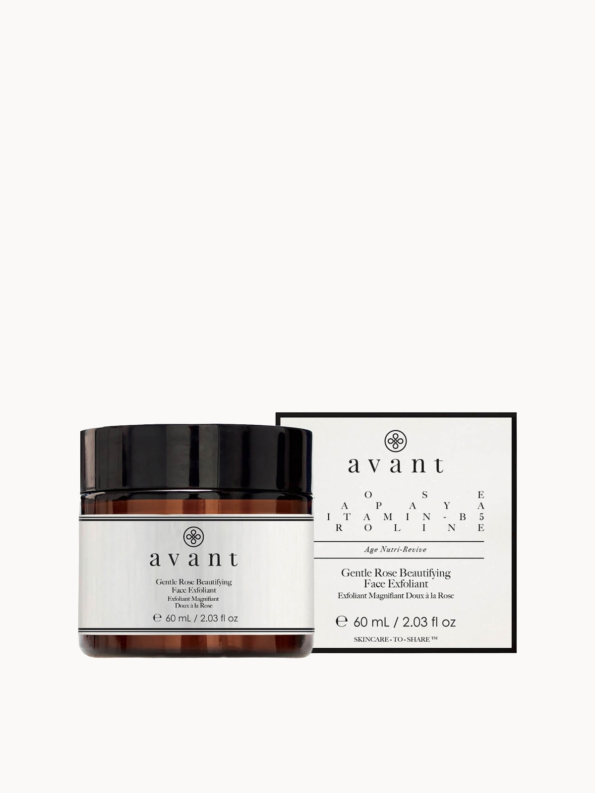 Avant Skincare Gentle Rose Beautifying Face Exfoliant 60ml