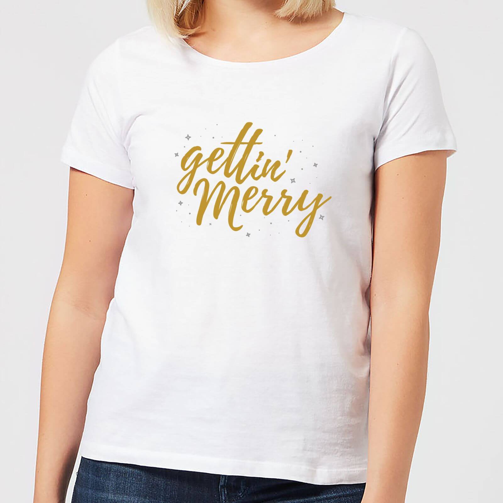 Gettin' Merry Women's T-Shirt - White - 3XL - Blanc