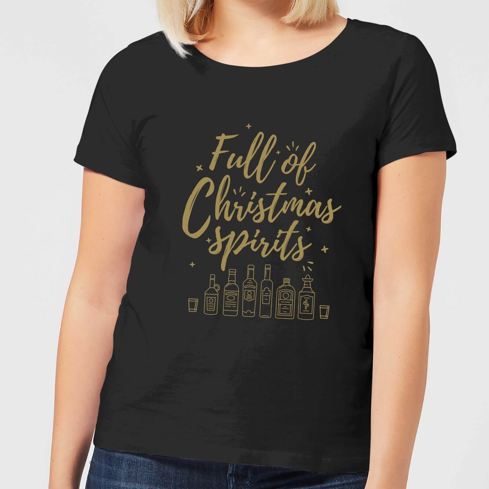 

Full Of Christmas Spirits Women's T-Shirt - Black - 5XL