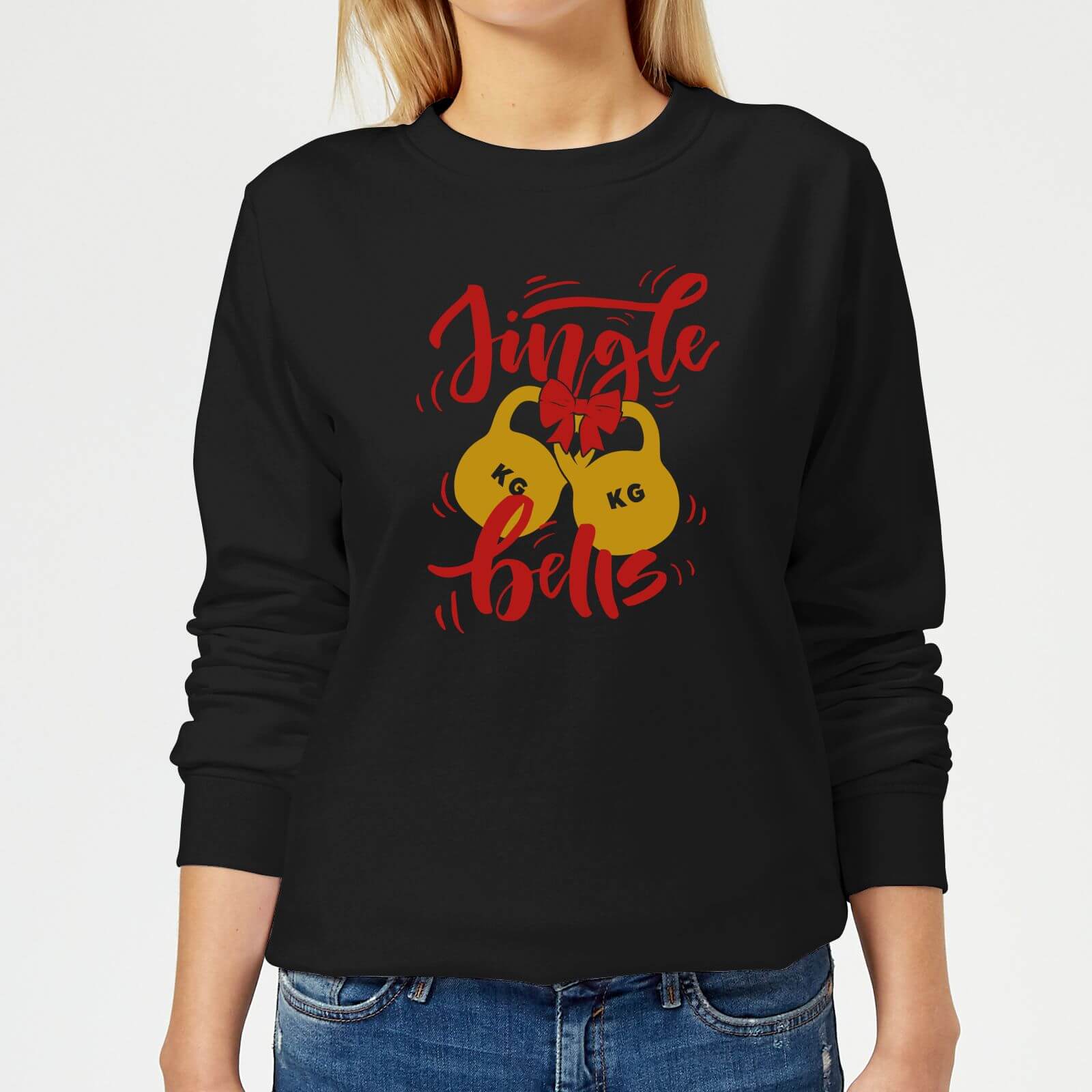 Jingle (Kettle) Bells Women's Sweatshirt - Black - XS