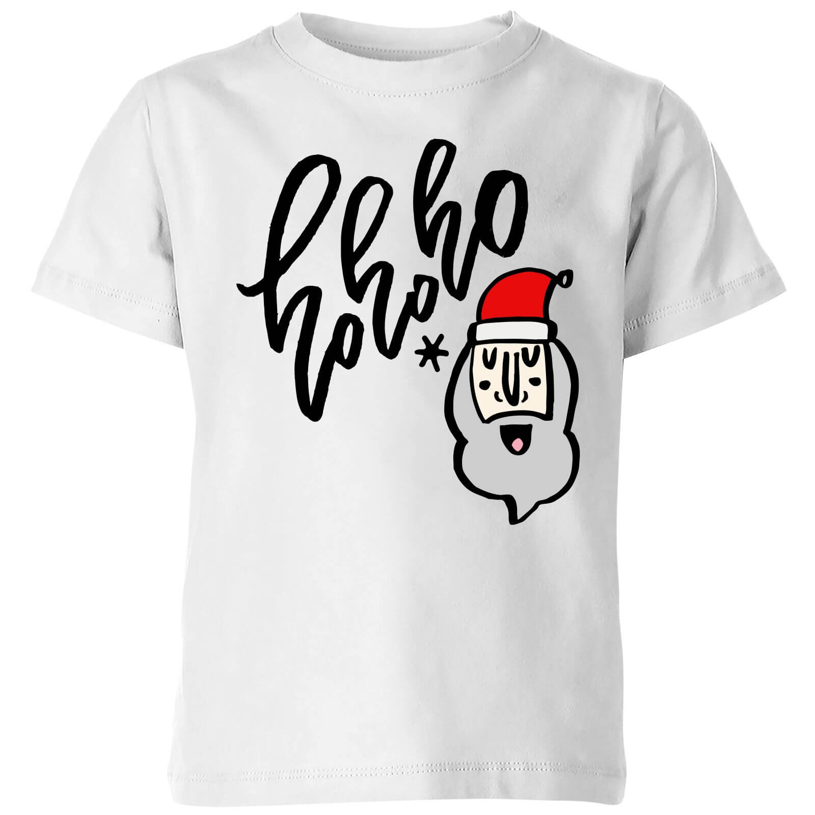 Ho Ho Ho Kids' T-Shirt - White - 9-10 Years - White