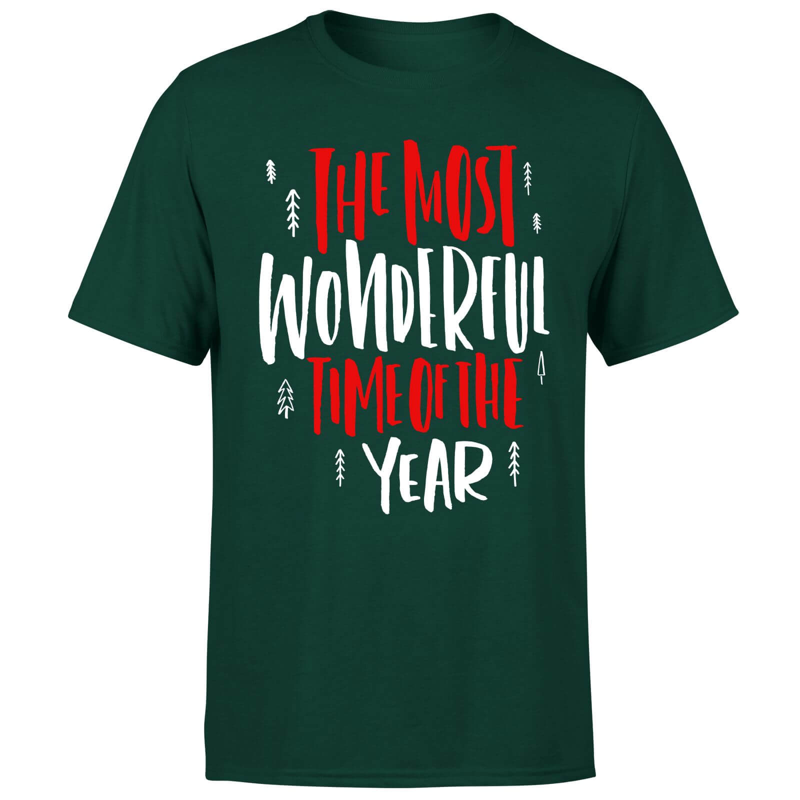 The Most Wonderful Time T-Shirt - Forest Green - S - Forest Green