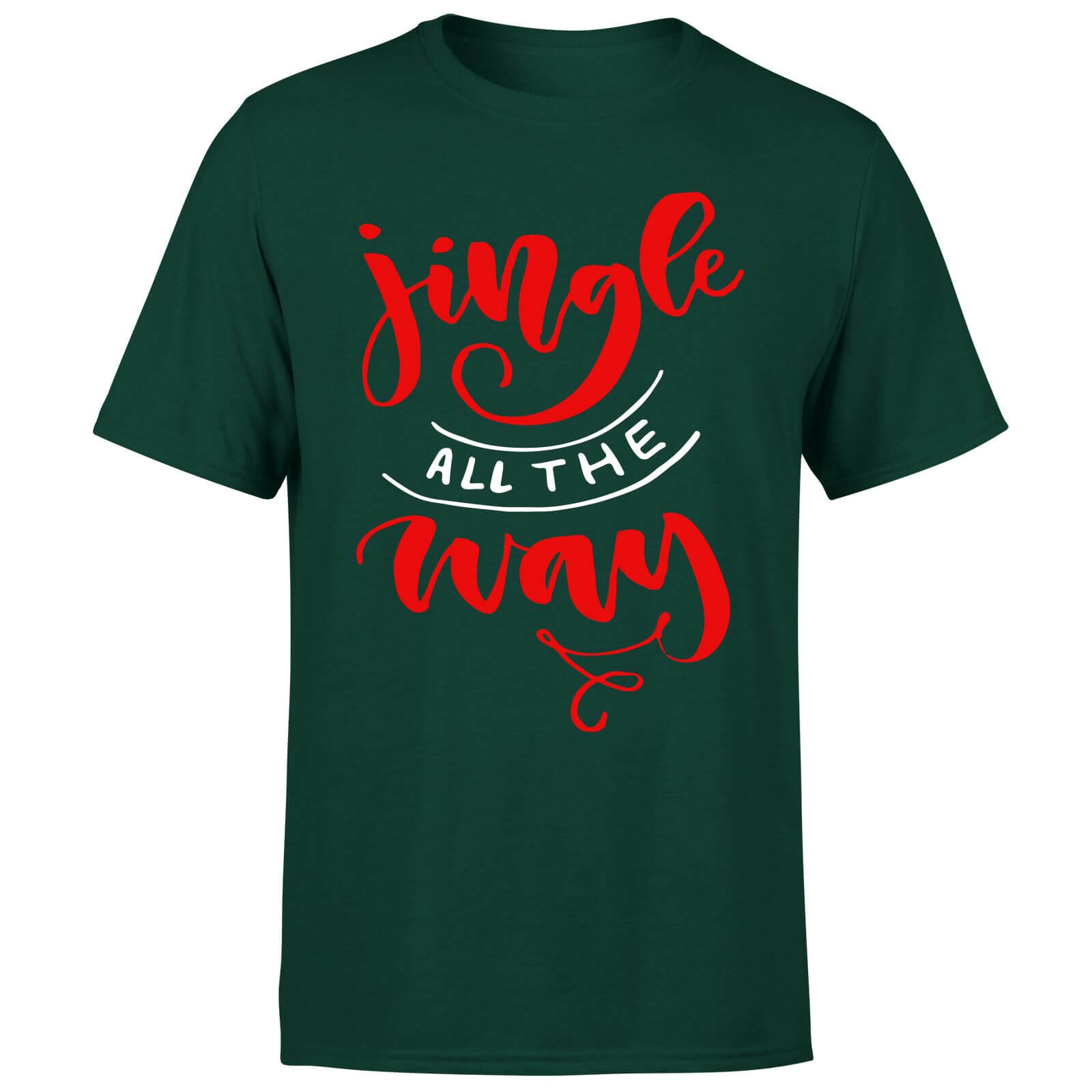 Jingle all the Way T-Shirt - Forest Green - S - Forest Green