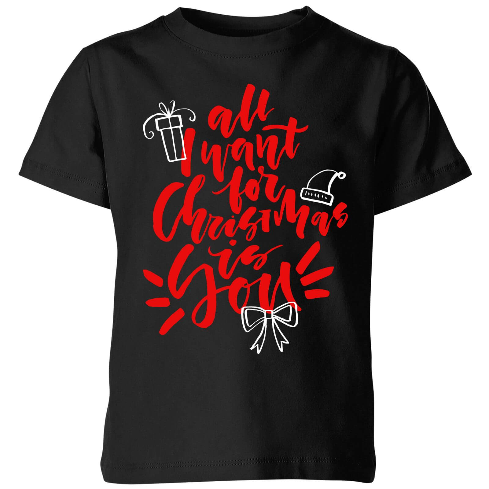 All i want for Christmas Kids' T-Shirt - Black - 3-4 Years - Black