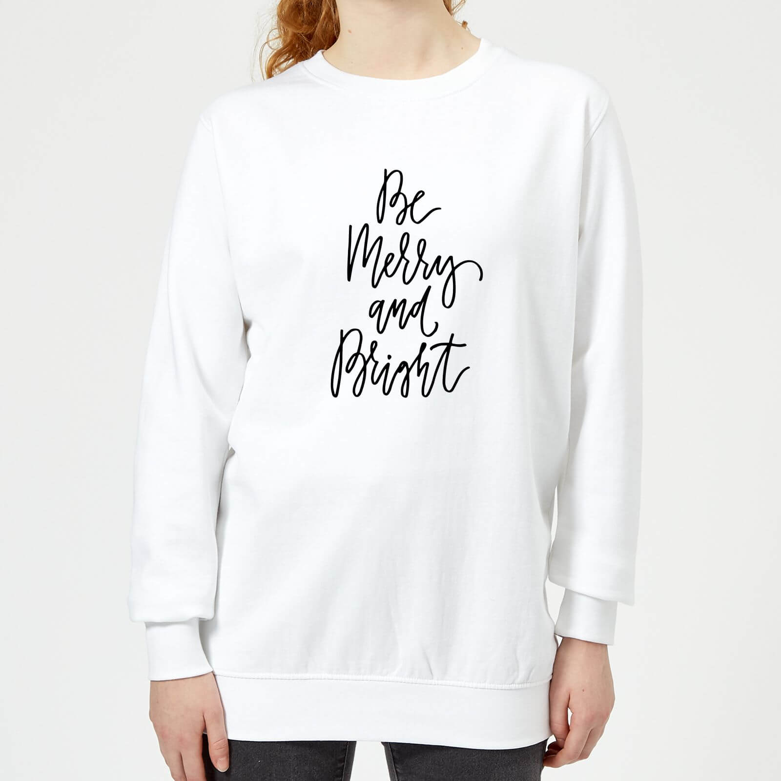 Be Merry and Bright Women's Sweatshirt - White - XS - White