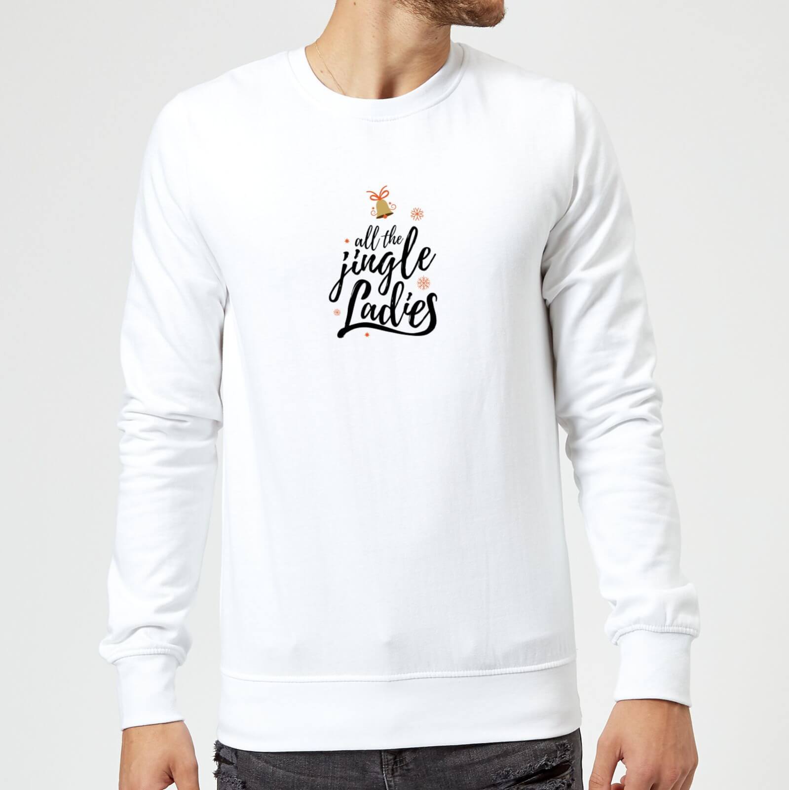 All The Jingle Ladies Sweatshirt - White - M - White