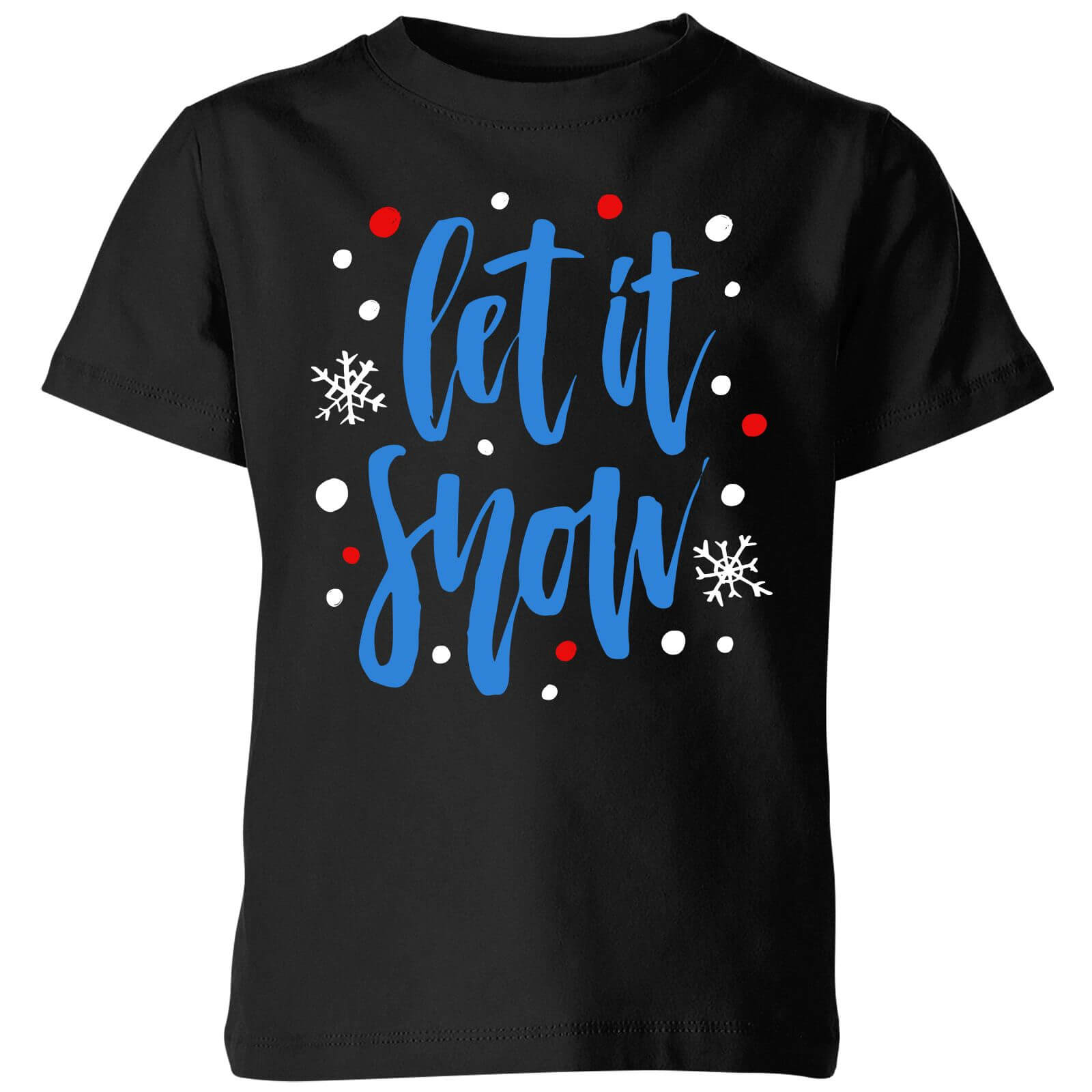 Let it Snow Kids' T-Shirt - Black - 3-4 Years - Black
