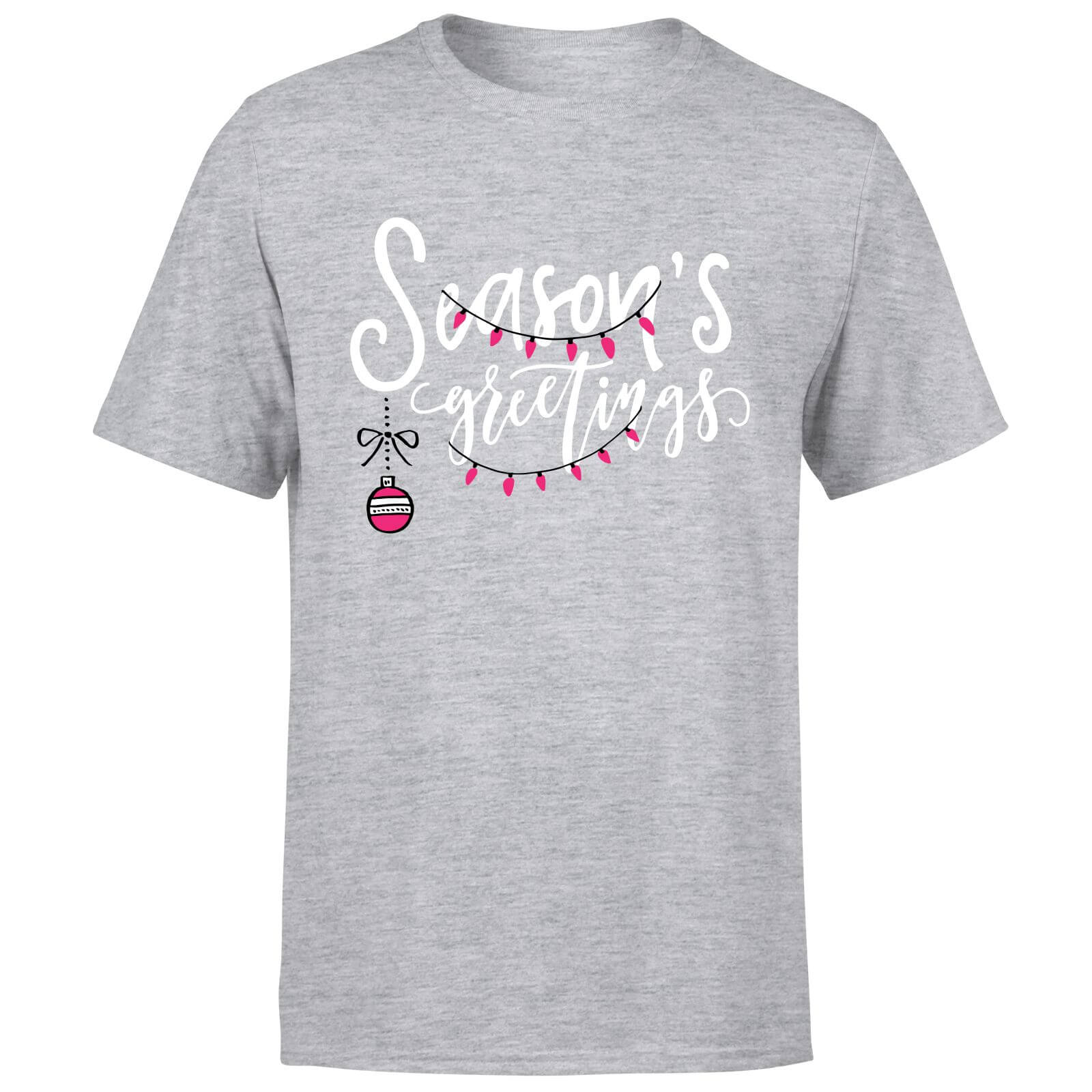 Seasons Greetings T-Shirt - Grey - S - Grey