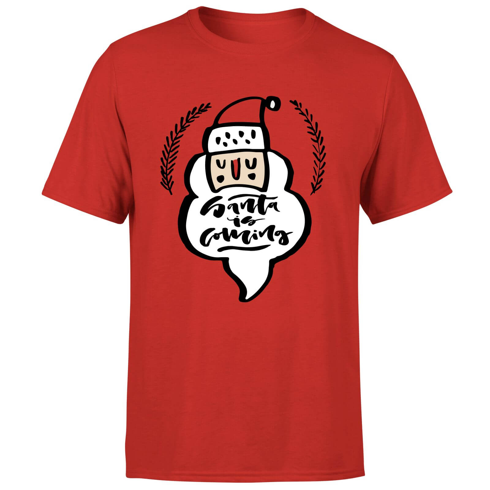 Santa is Coming T-Shirt - Red - S - Red