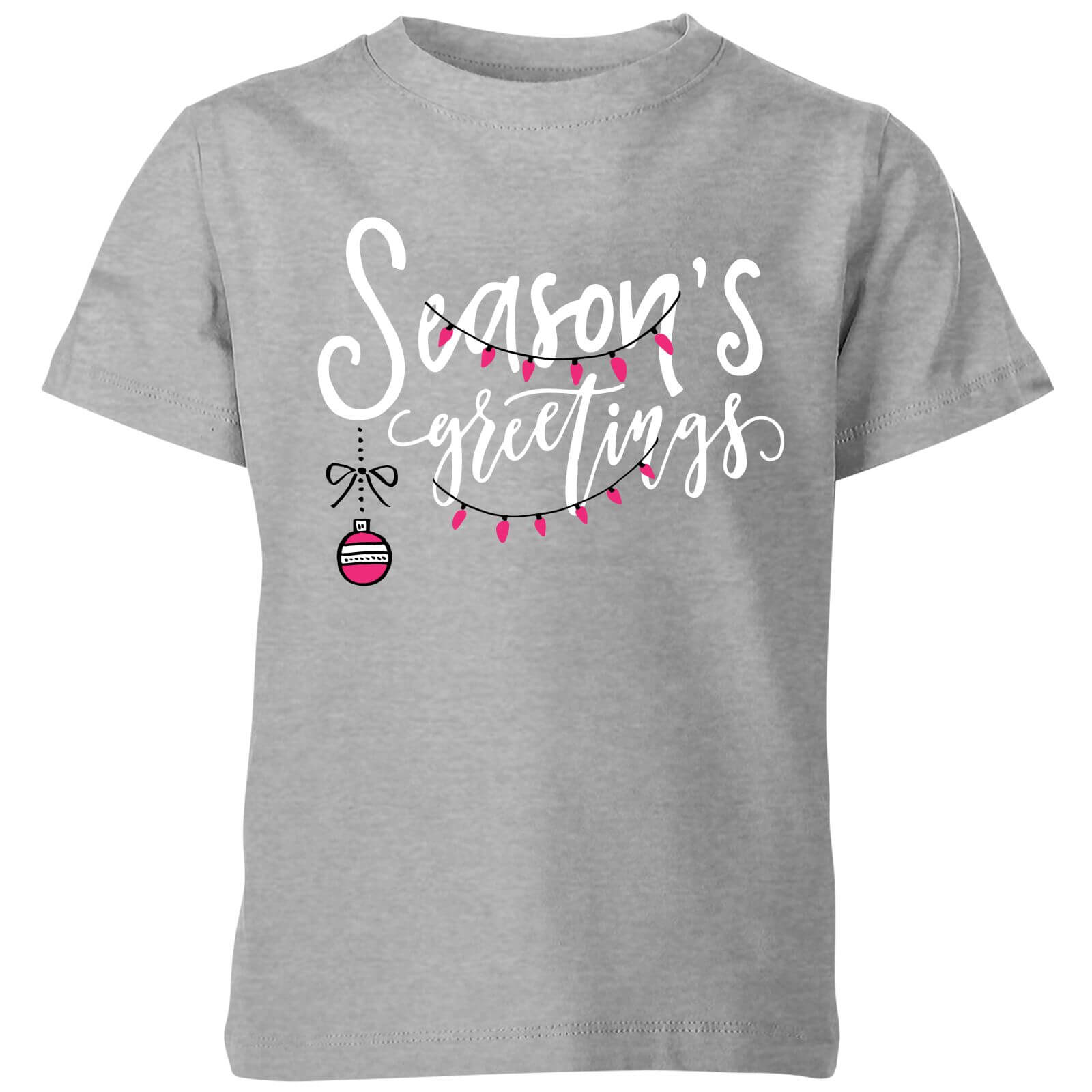 Seasons Greetings Kids' T-Shirt - Grey - 3-4 Years - Grey