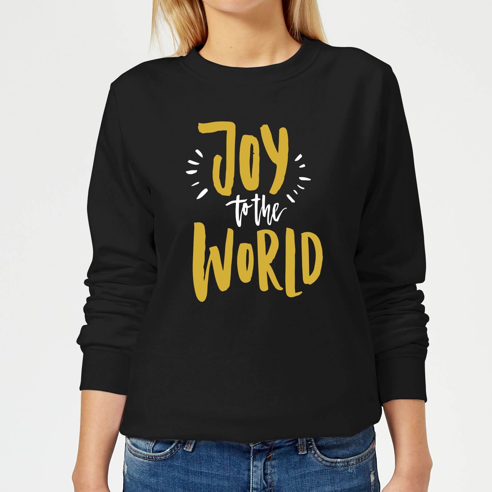 Joy to the World Women's Sweatshirt - Black - XS - Black
