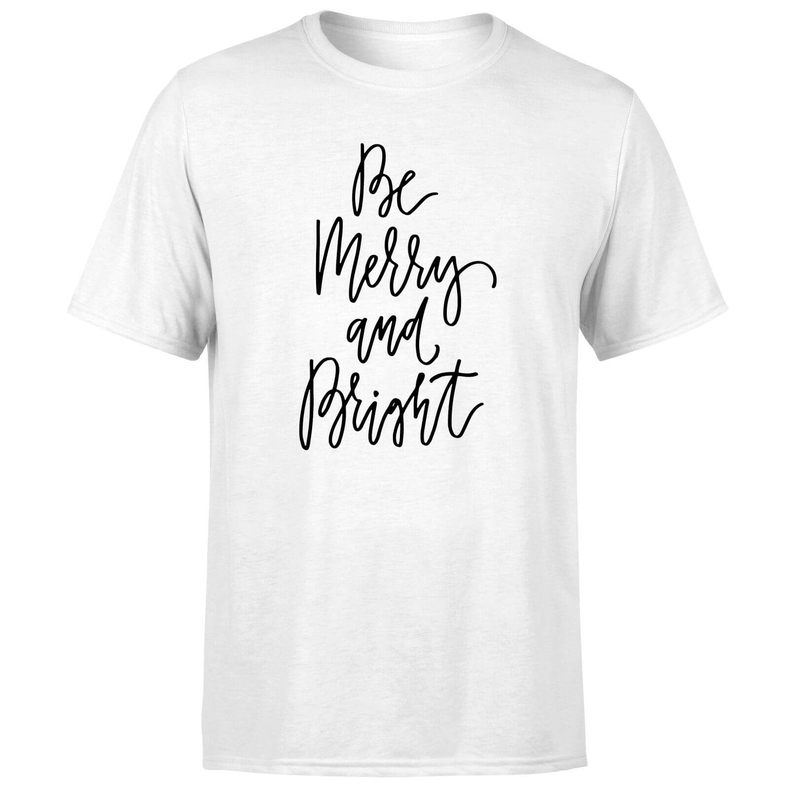 Be Merry and Bright T-Shirt - White - S - White