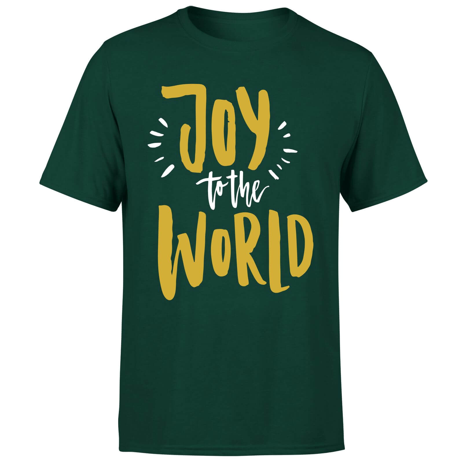 Joy to the World T-Shirt - Forest Green - S - Forest Green