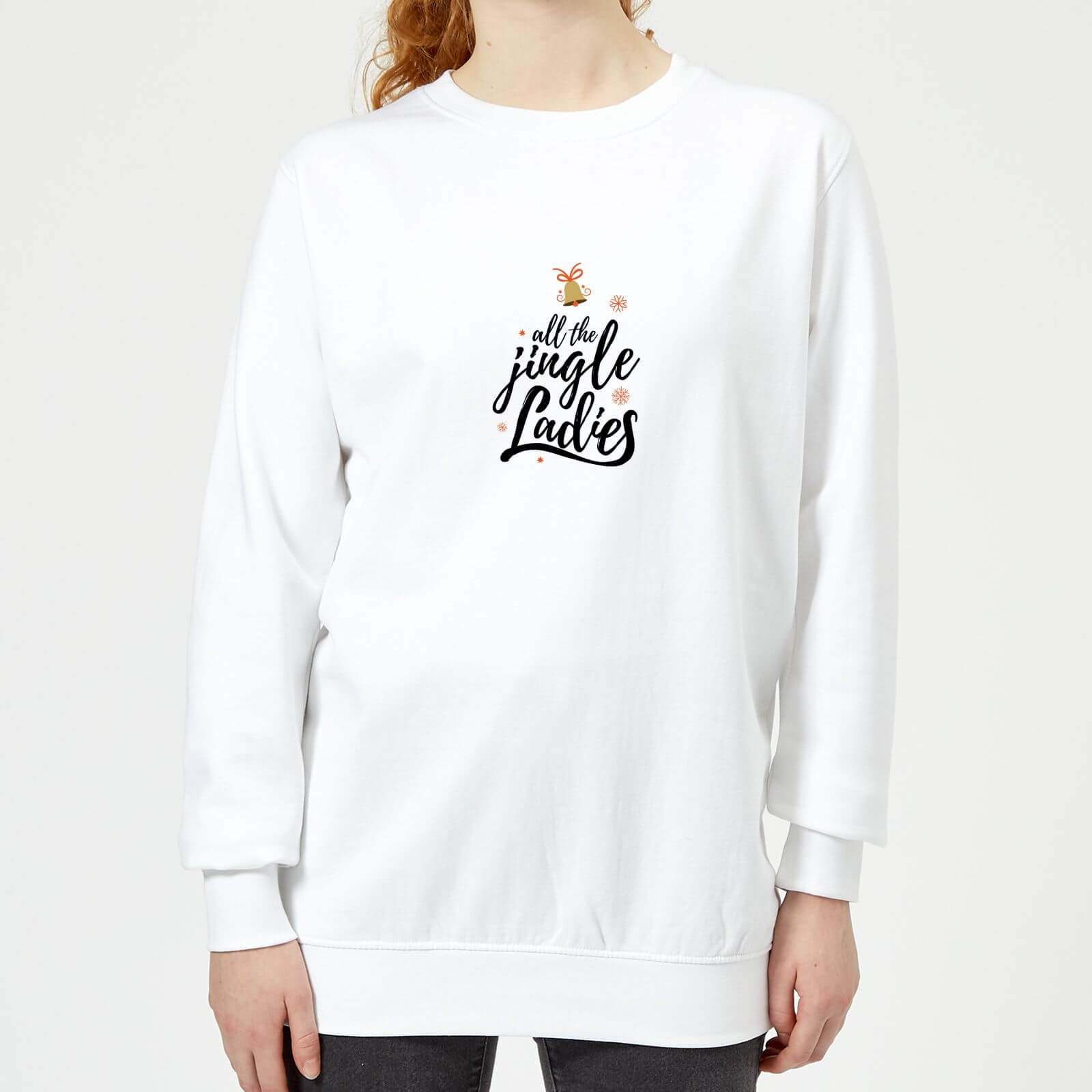 All The Jingle Ladies Women's Sweatshirt - White - XS - White