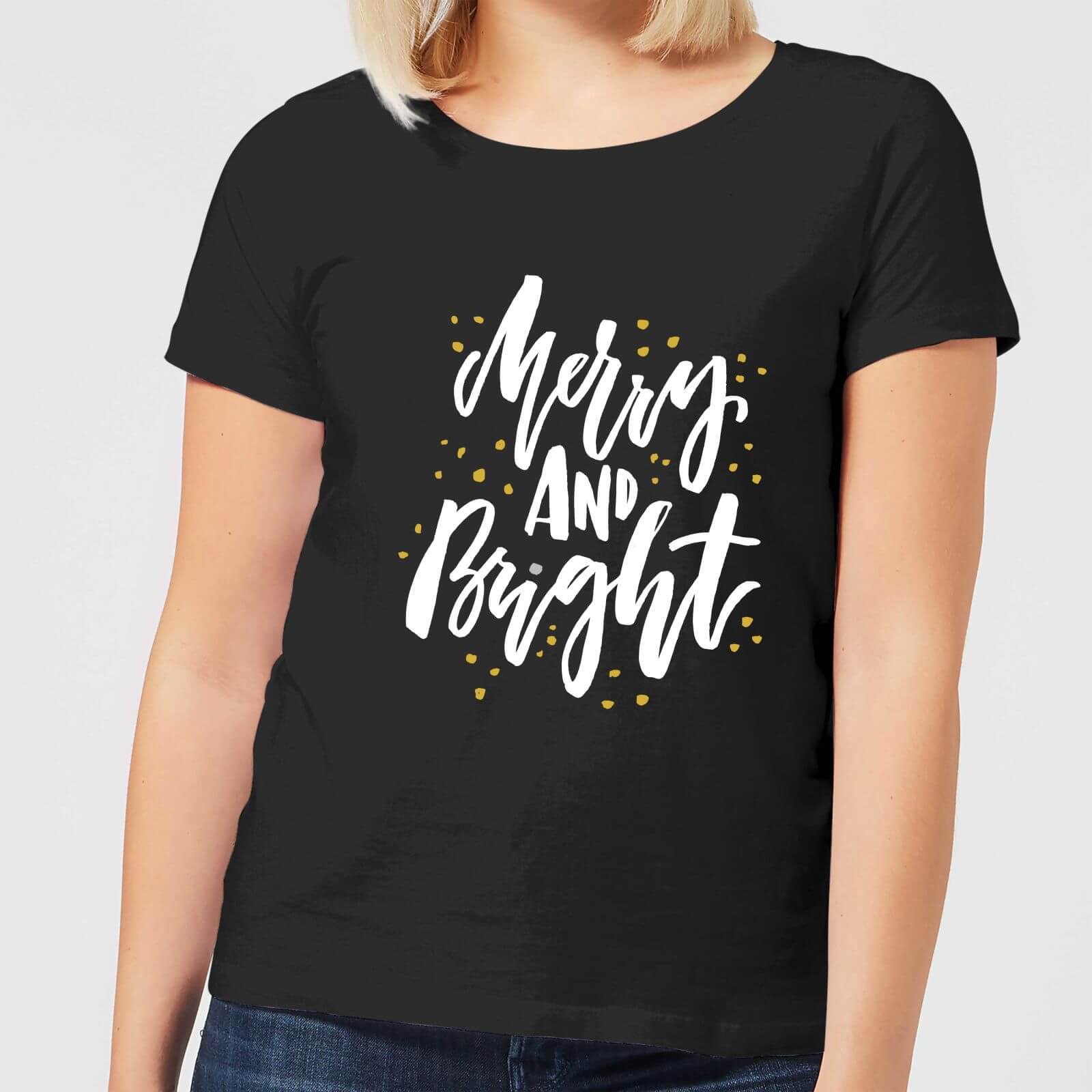 Merry and Bright Women's T-Shirt - Black - 3XL - Black