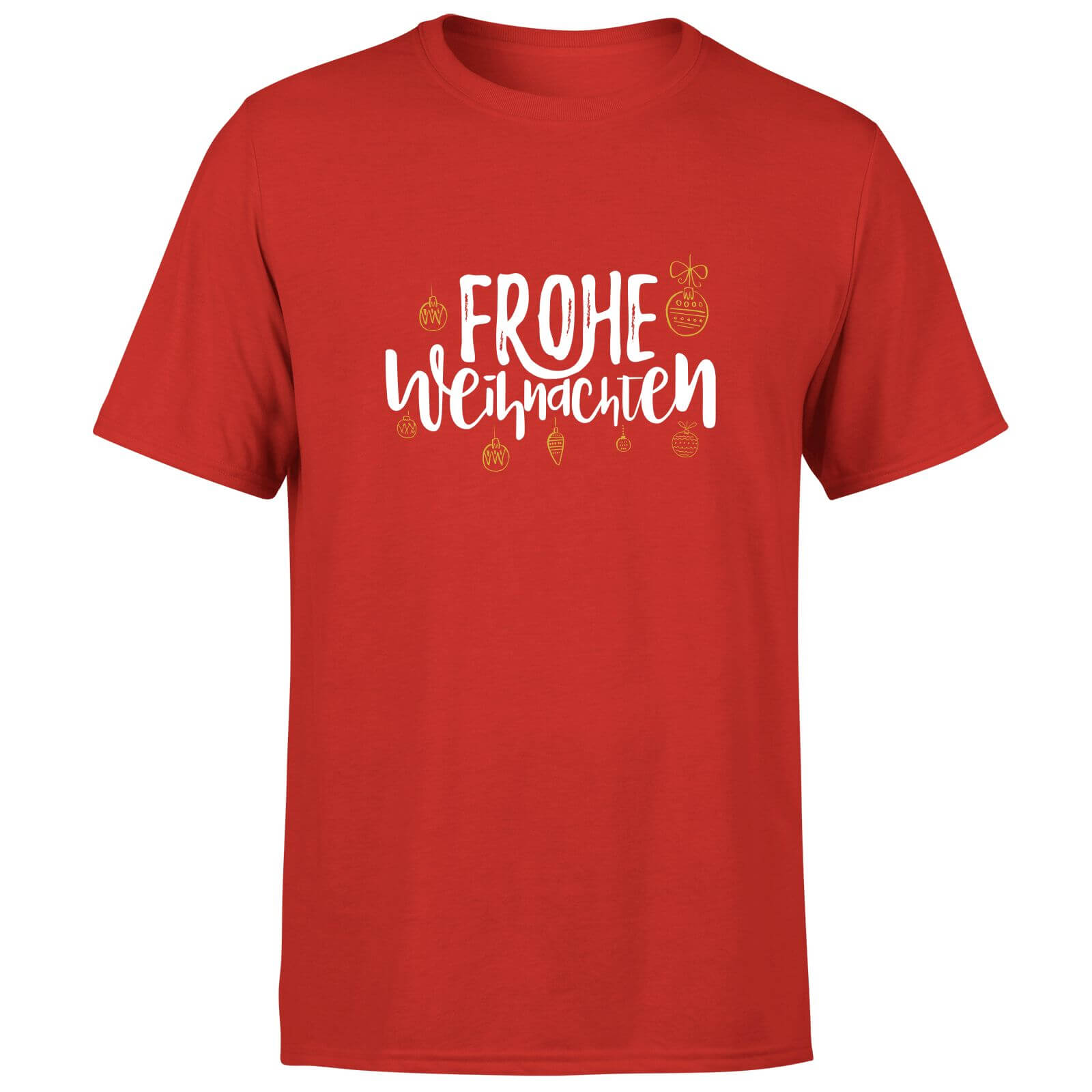Frohe Weihnachten T-Shirt - Red - S - Red