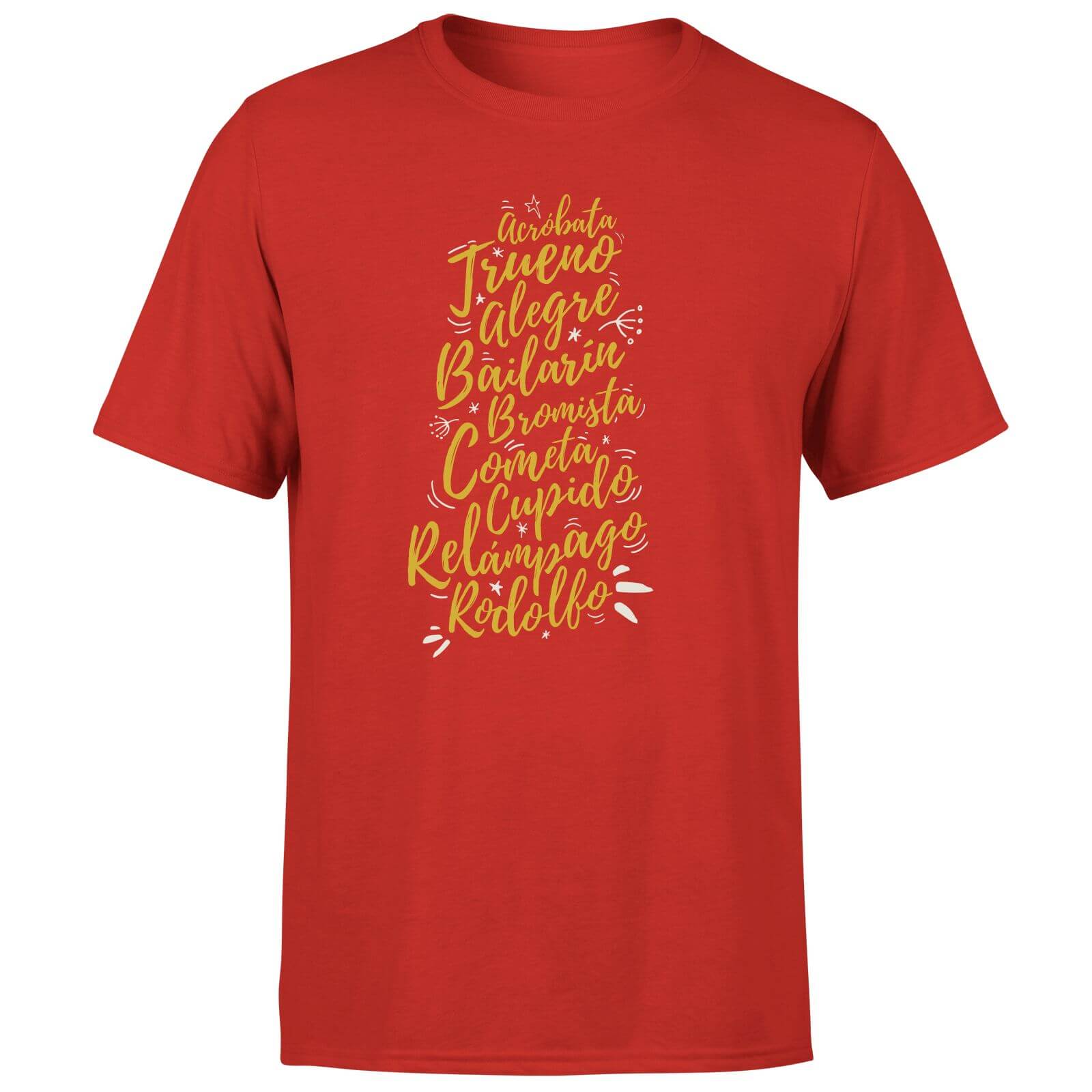 International Reindeer T-Shirt - Red - S - Red