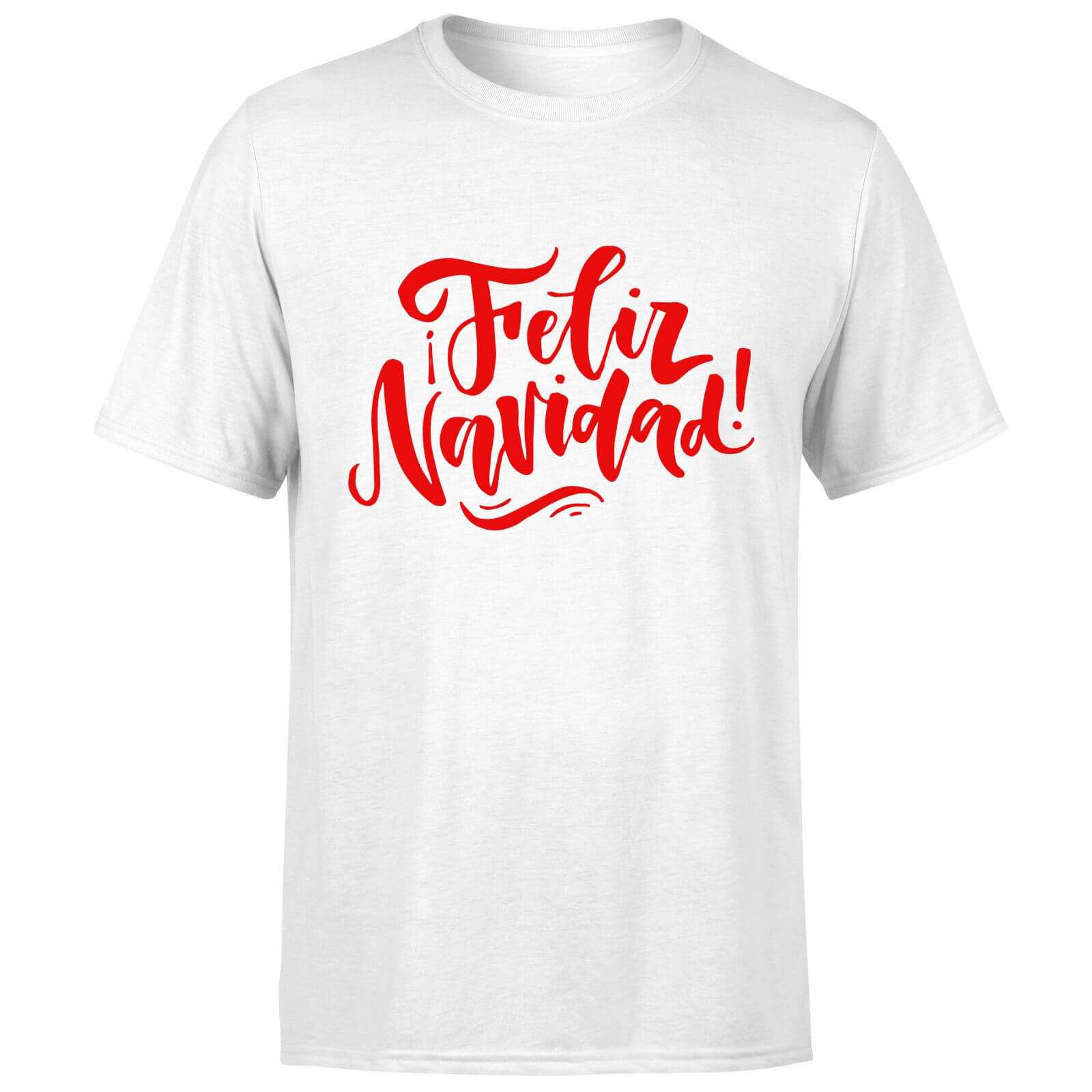 Feliz Navidad T-Shirt - White - S