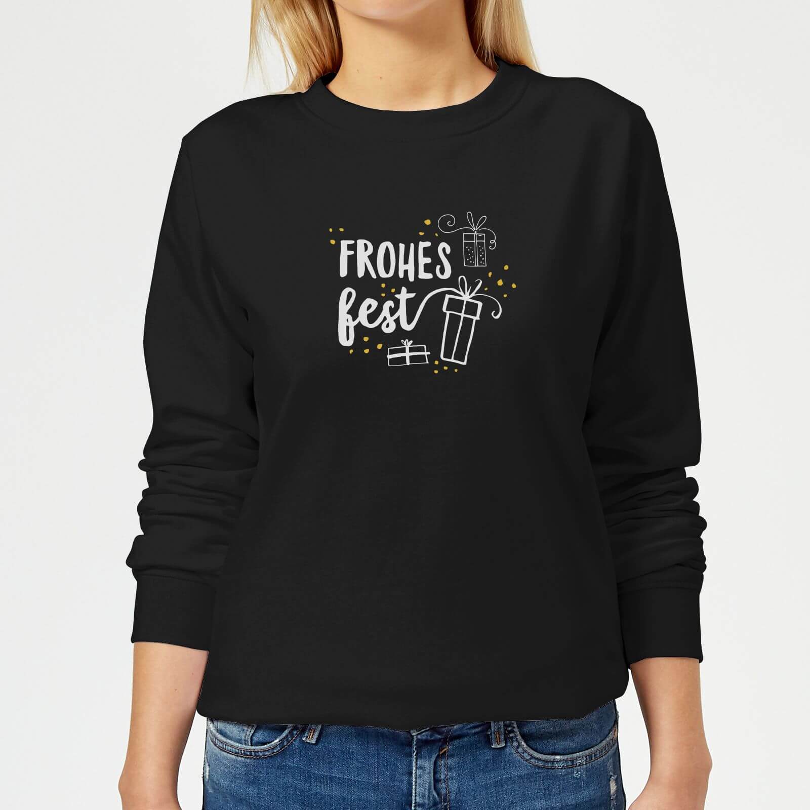 Frohes Fest Women's Sweatshirt - Black - XS