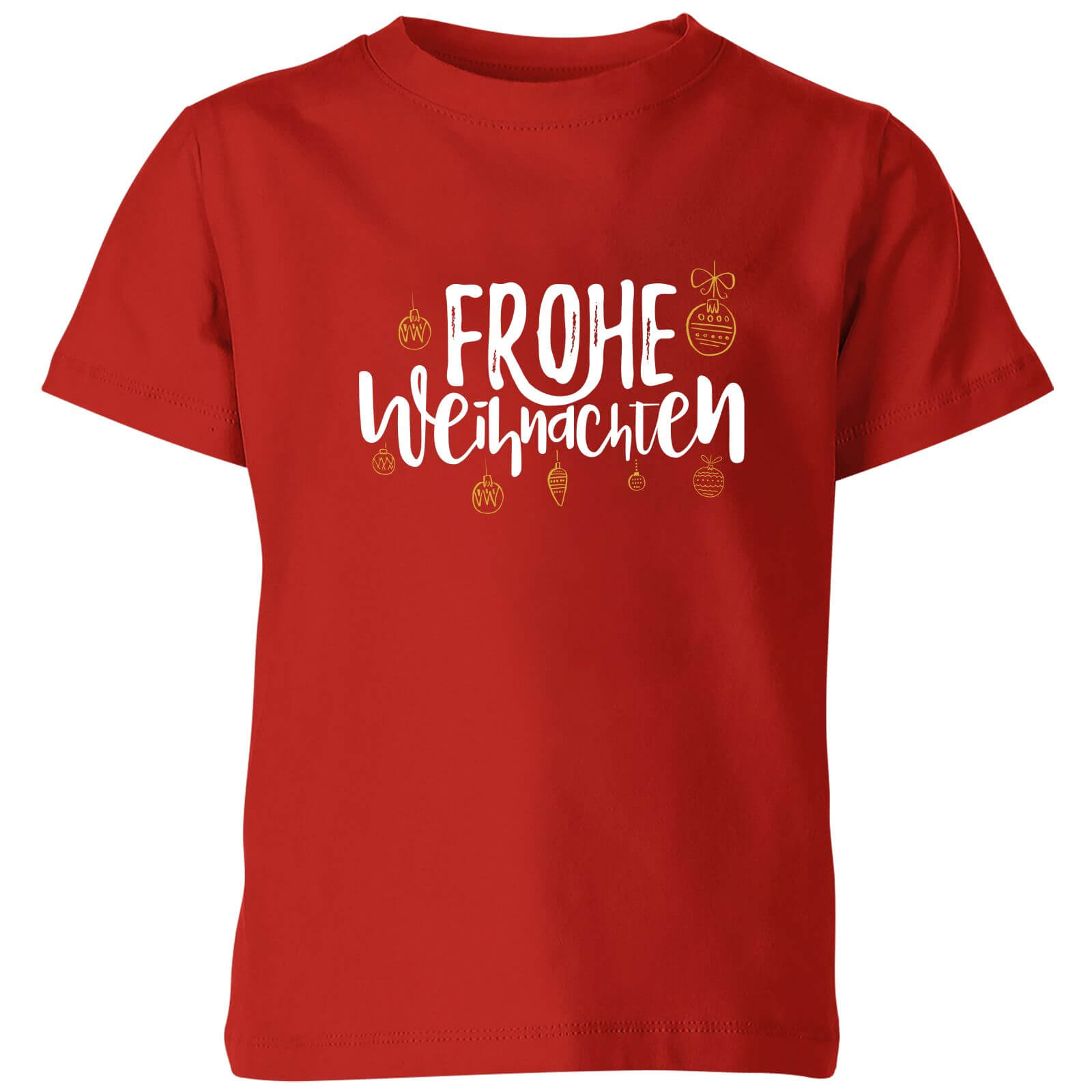 Frohe Weihnachten Kids' T-Shirt - Red - 3-4 Years - Red