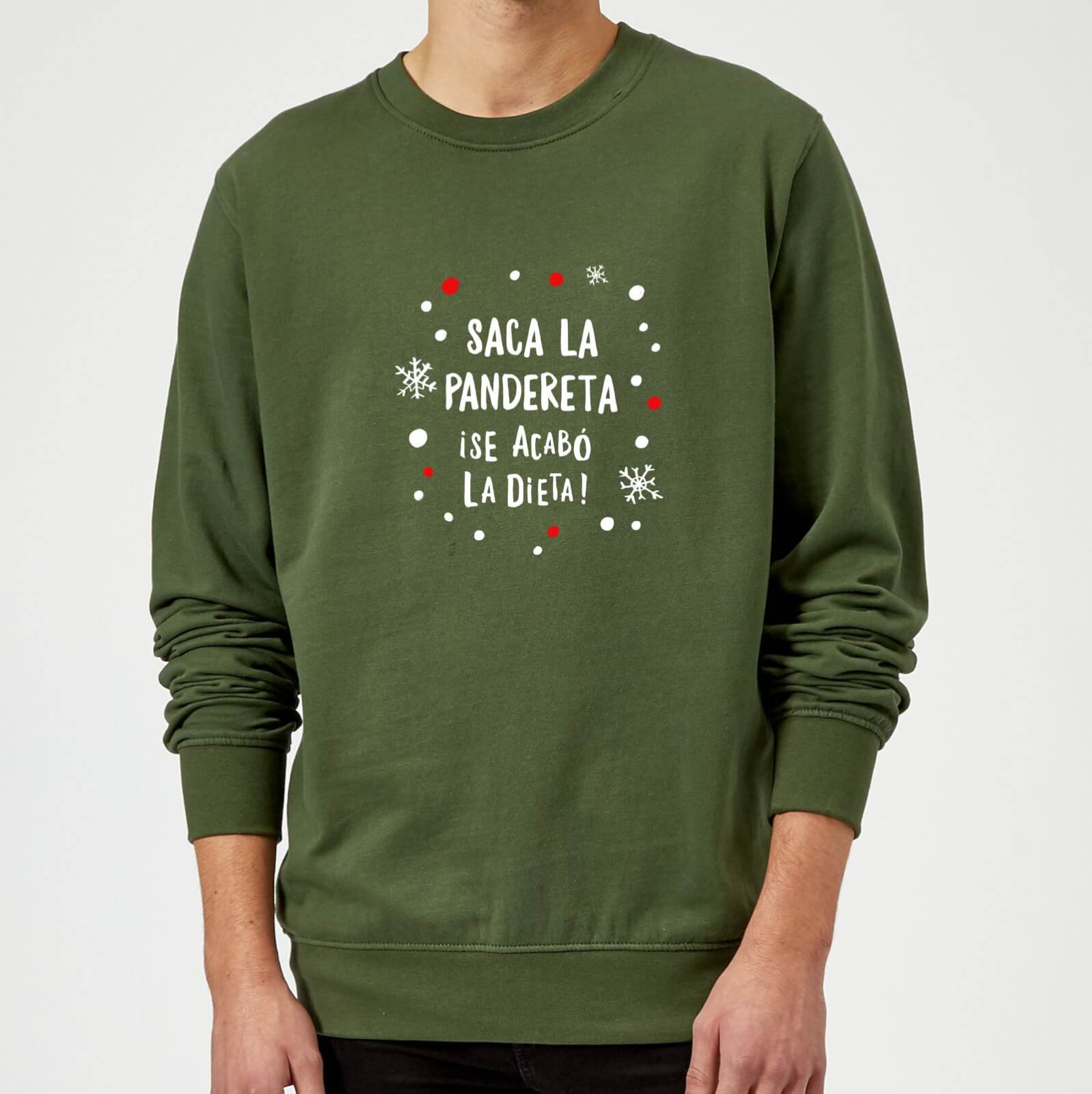 Saca La Pandereta Sweatshirt - Forest Green - M - Black