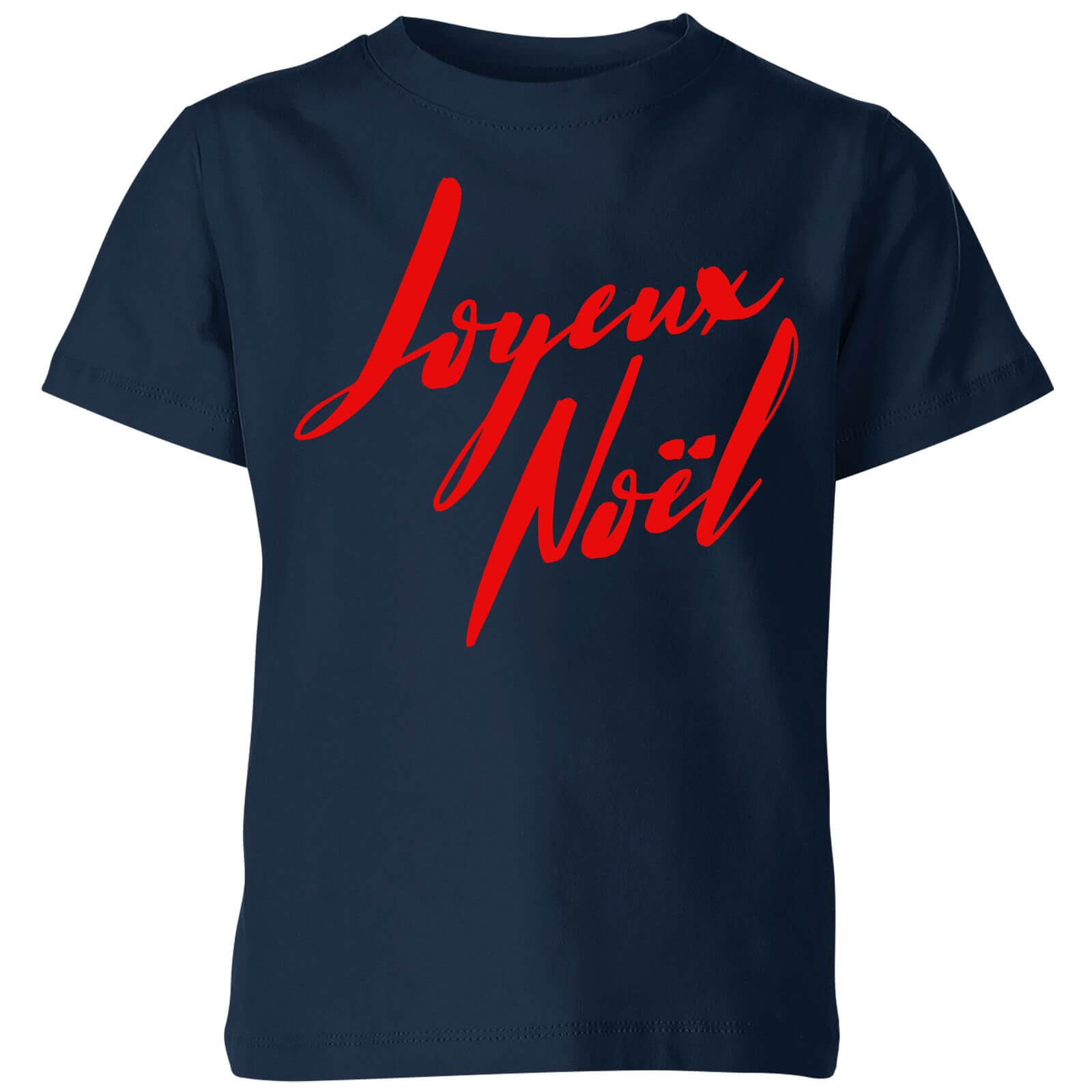 Joyeux Noel Holly Jolly international Kids' T-Shirt - Navy - 3-4 Years - Navy