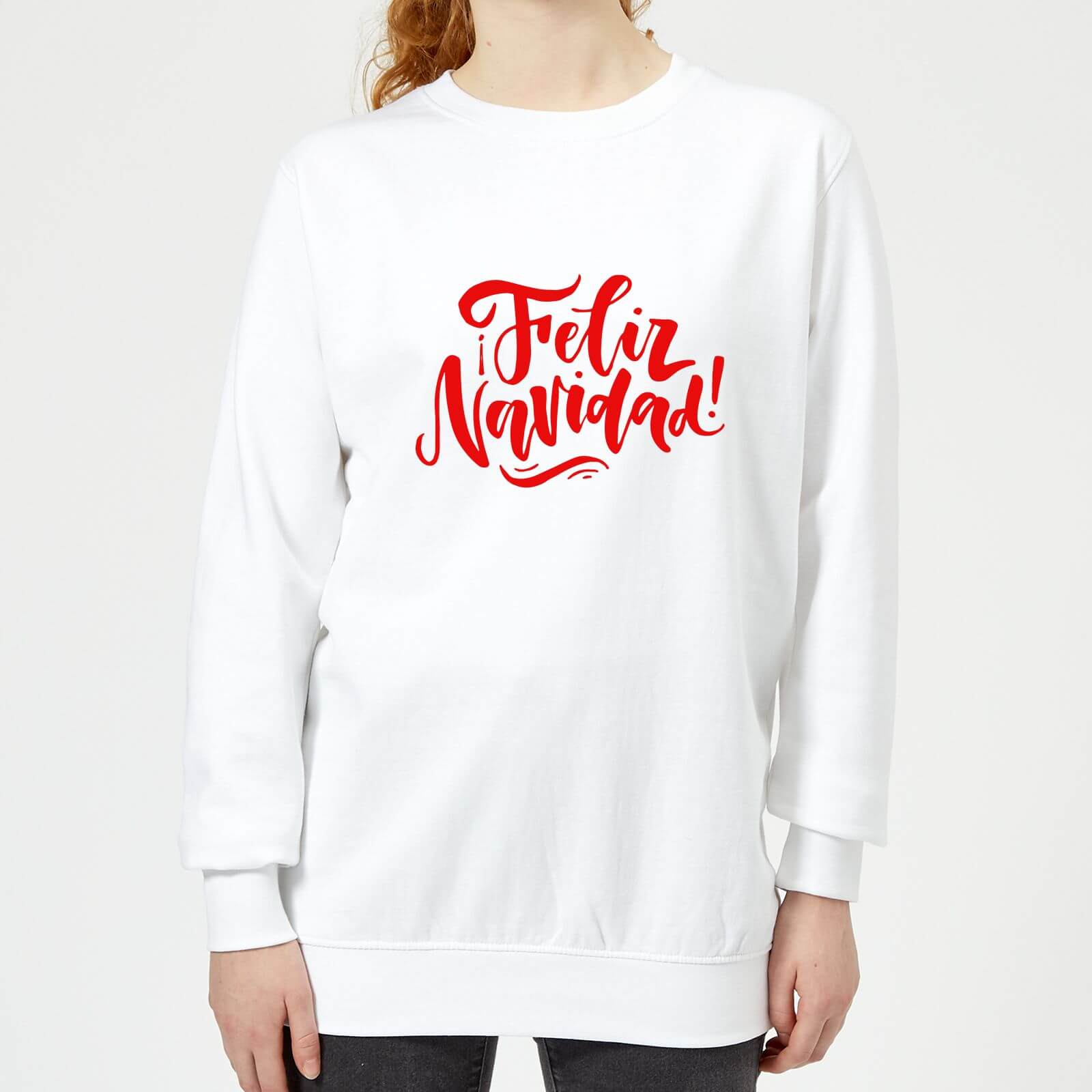 Feliz Navidad Women's Sweatshirt - White - XS