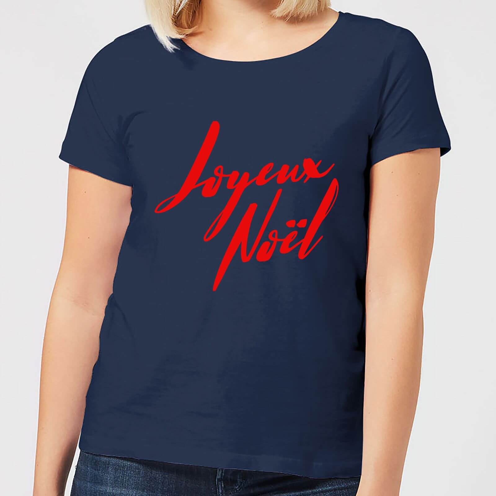 Joyeux Noel Holly Jolly international Women's T-Shirt - Navy - S - Navy