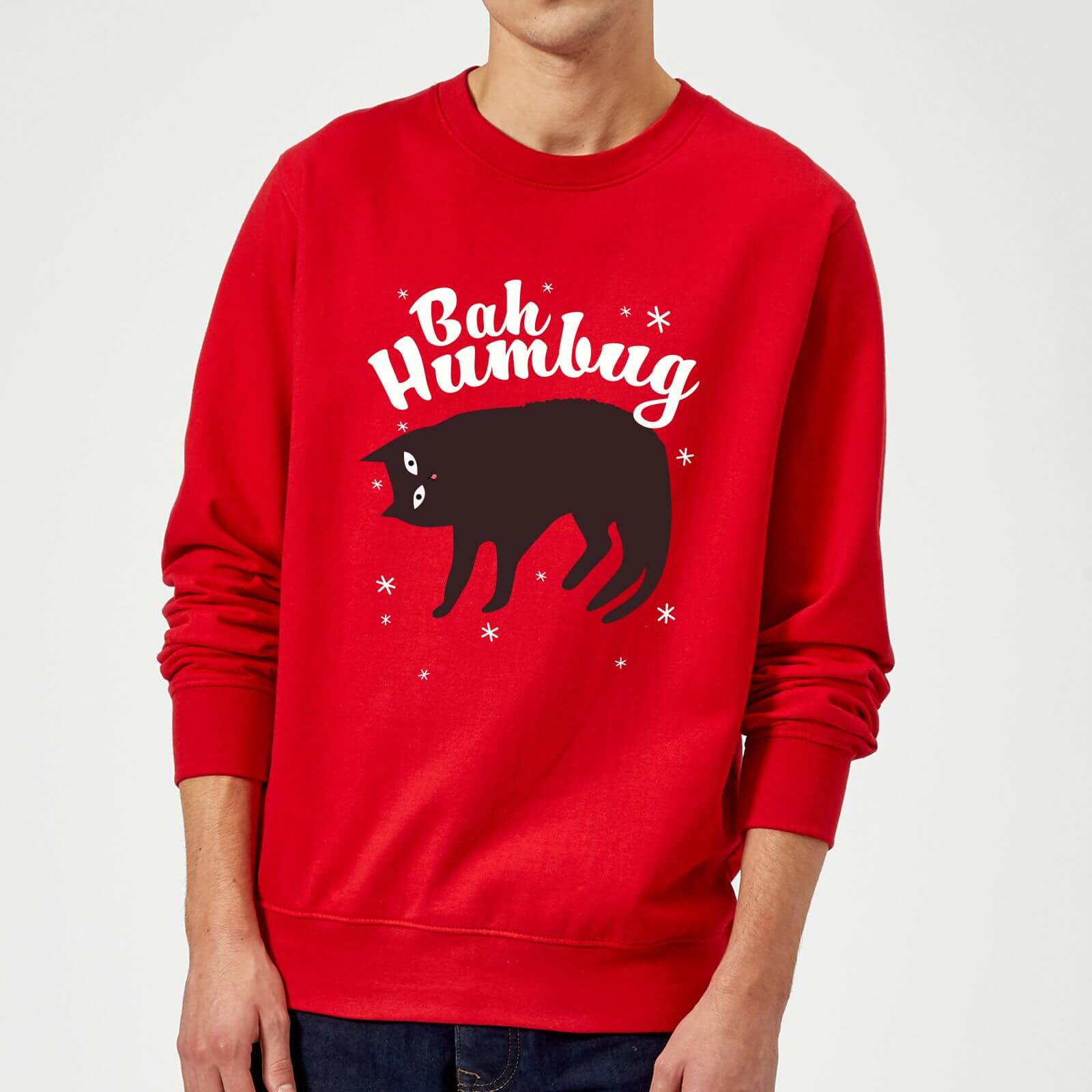 Bah Humbug Sweatshirt - Red - M - Red