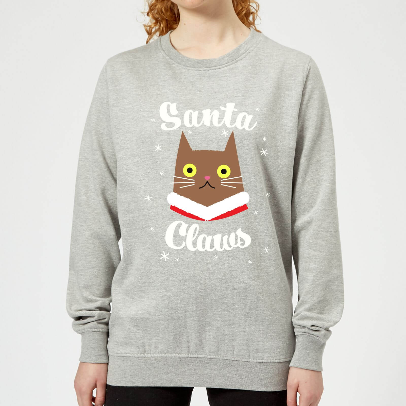 Santa Claws Frauen Sweatshirt - Grau - L