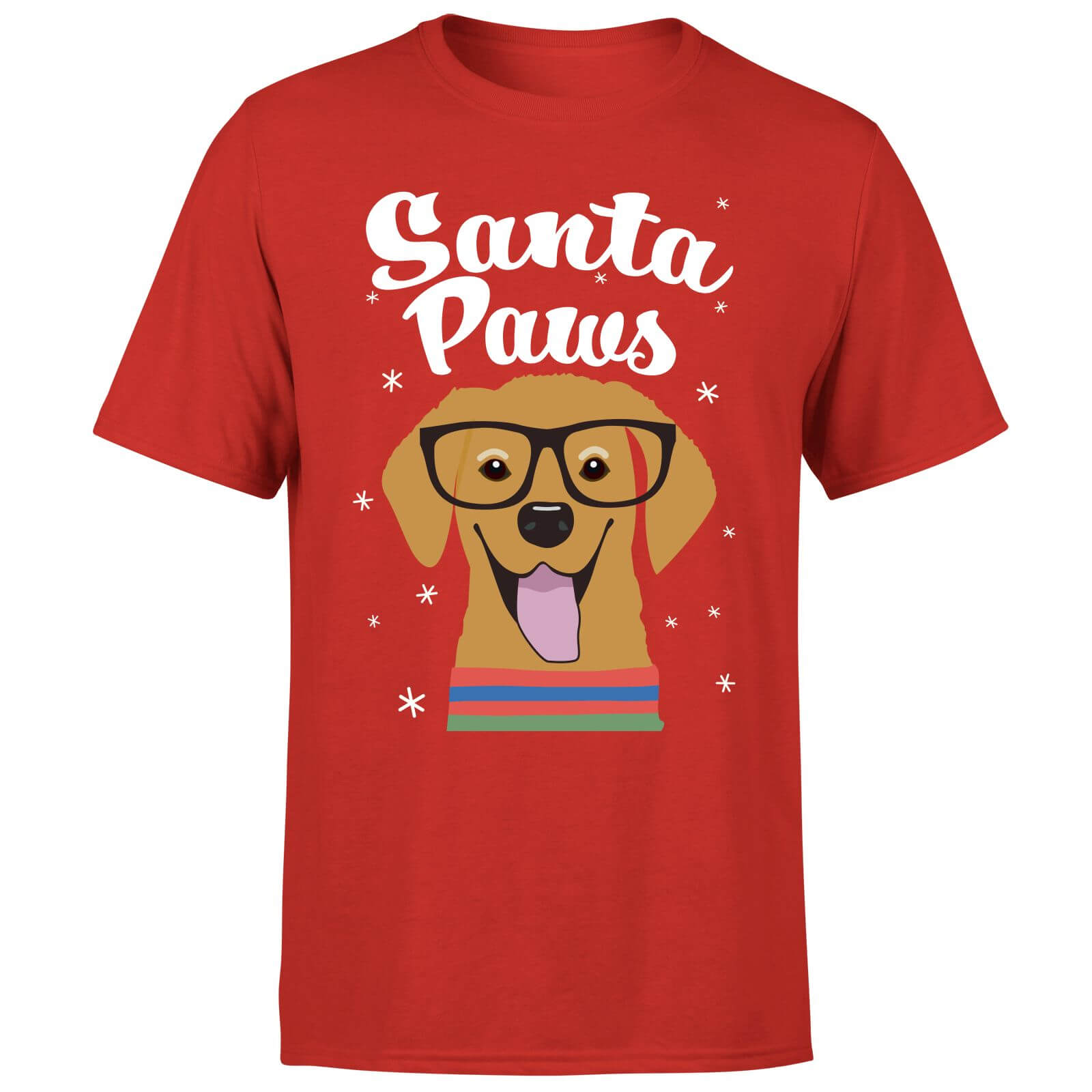 Santa Paws T-Shirt - Red - S - Red