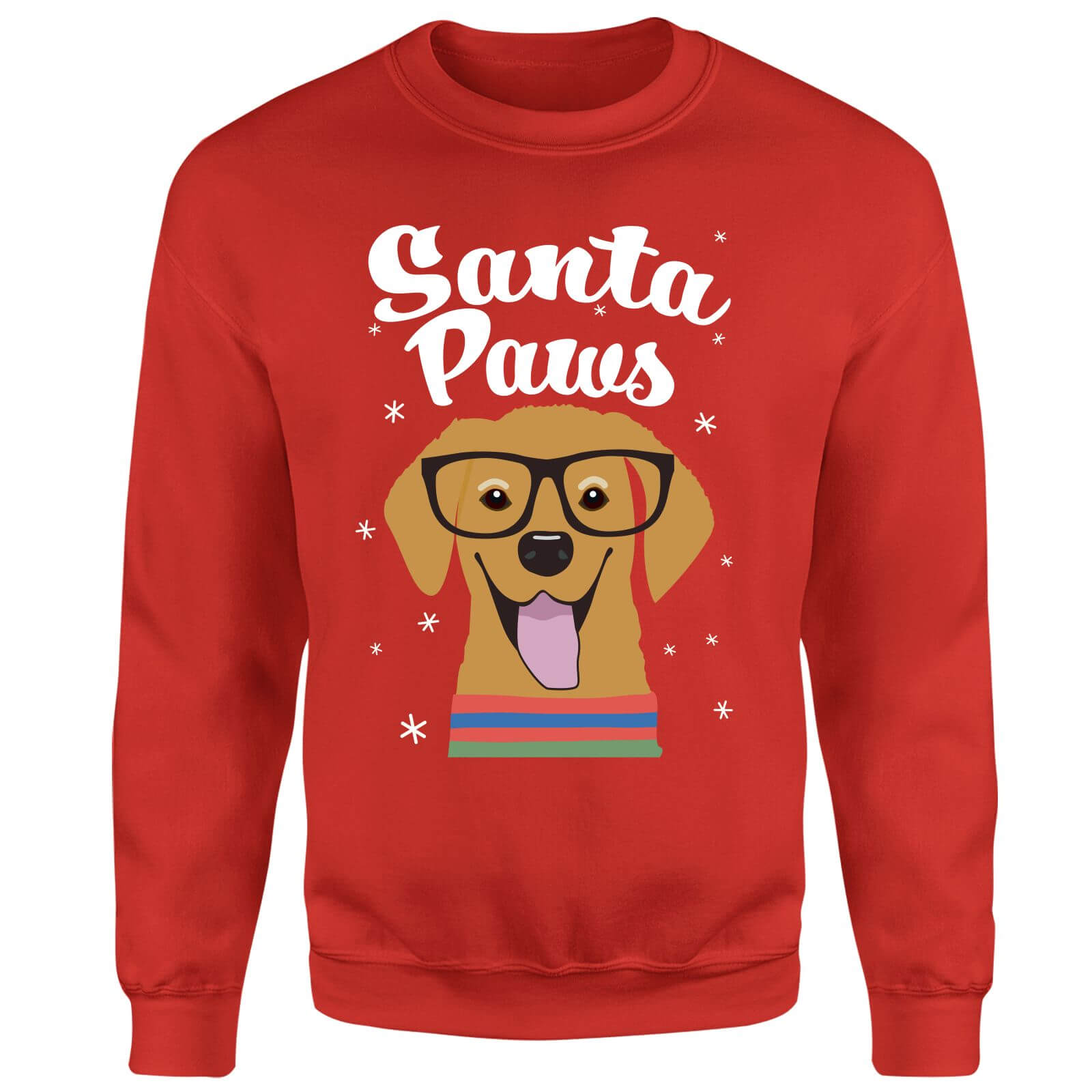Santa Paws Red Sweatshirt - M - Red