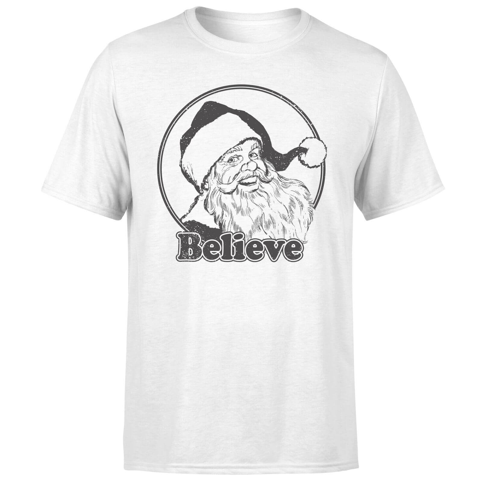 Believe Grey T-Shirt - White - 3XL - White