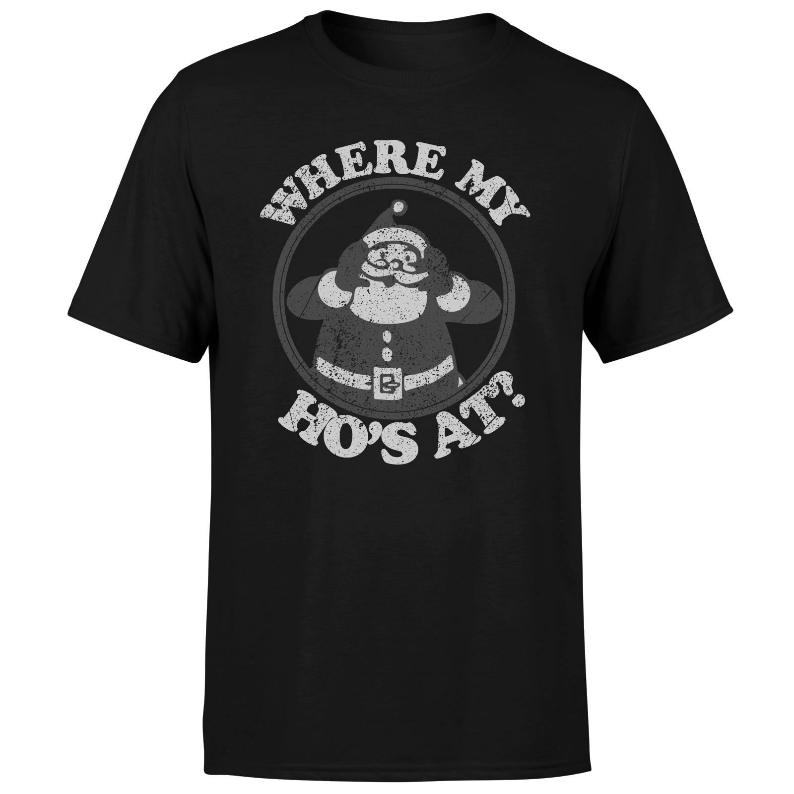 Where My Ho's At Black T-Shirt - Black - S - Black