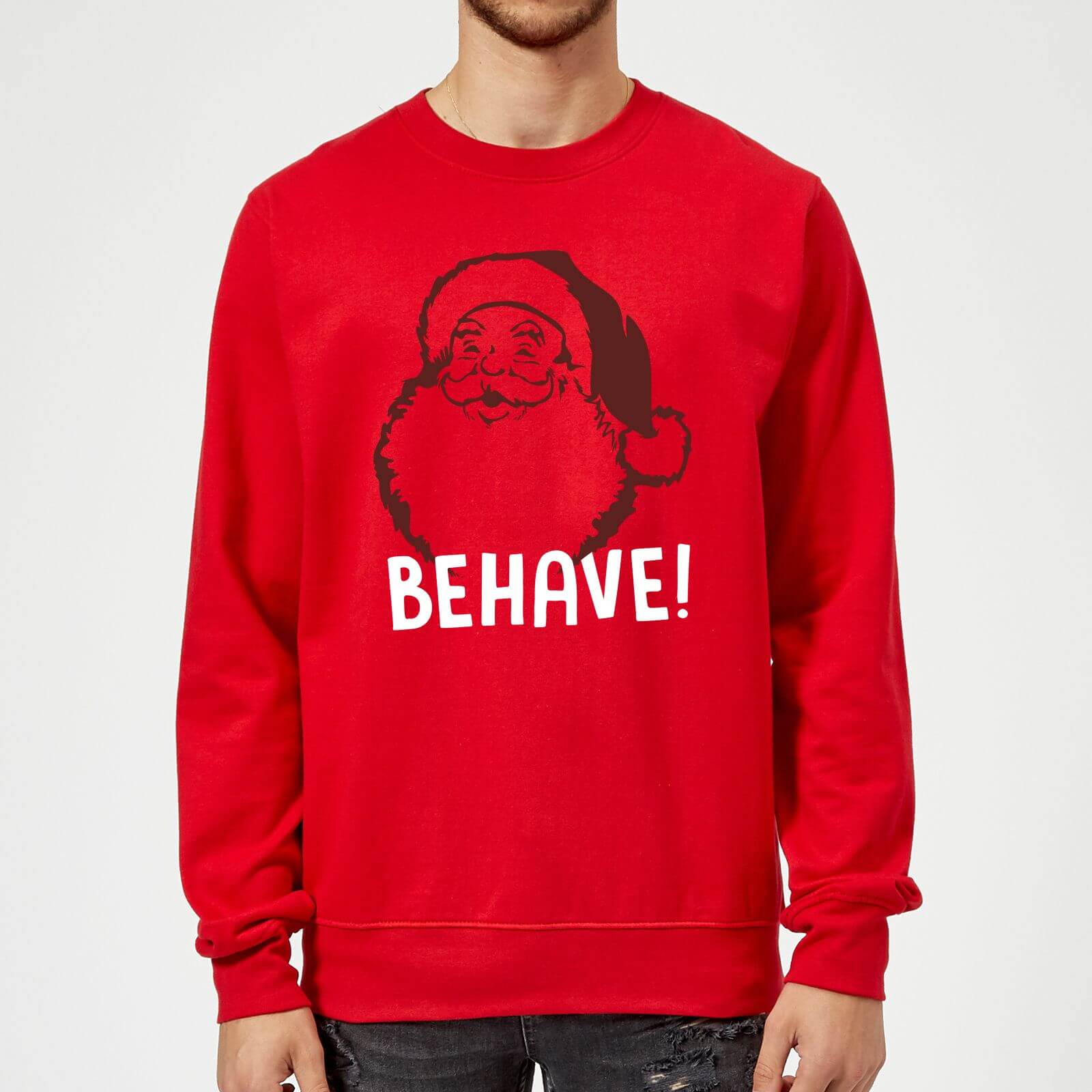 Behave! Sweatshirt - Red - M - Red