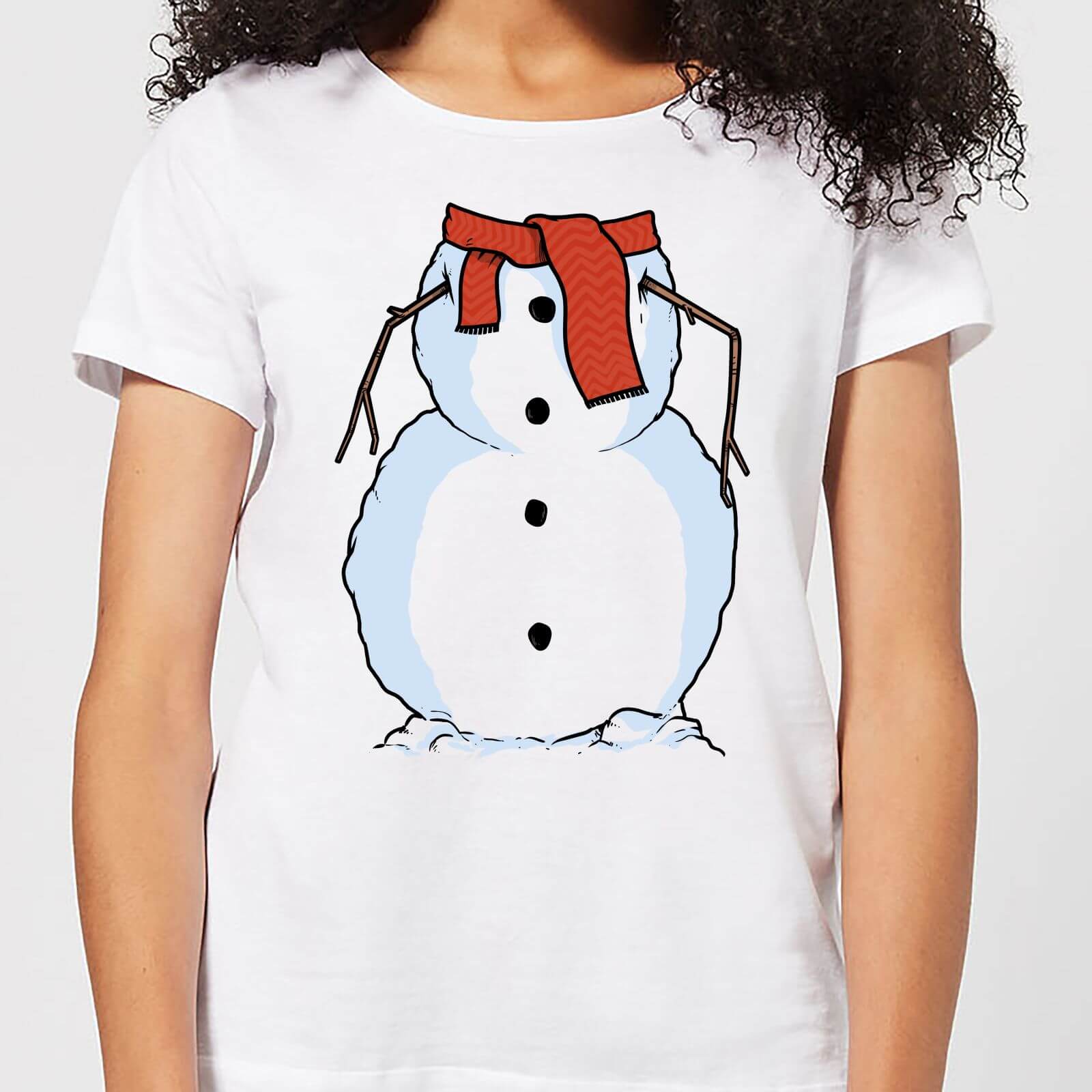 Snowman Women's T-Shirt - White - L - White