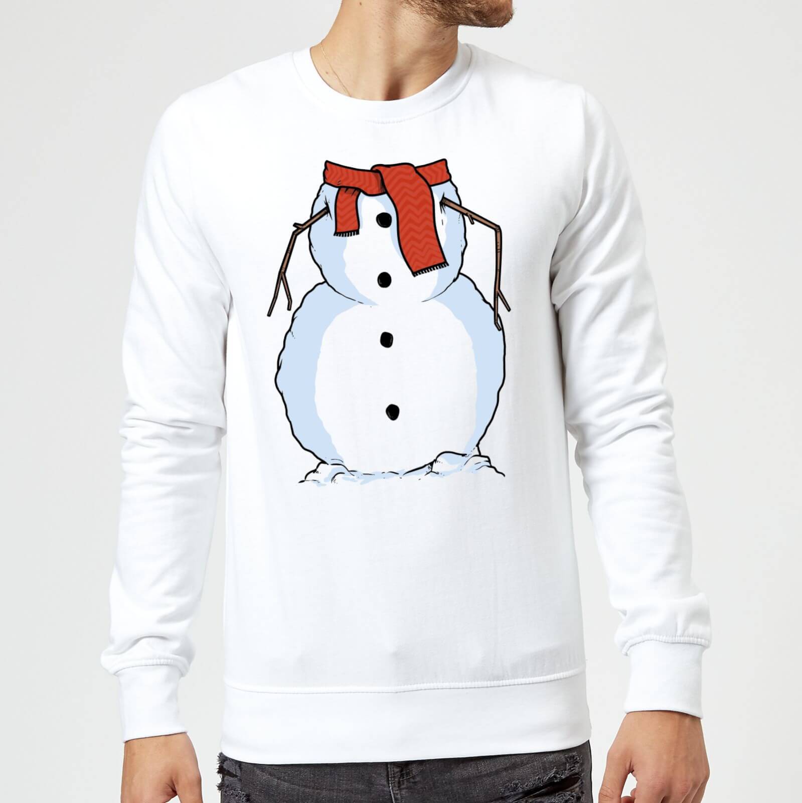 Snowman Sweatshirt - White - S - White