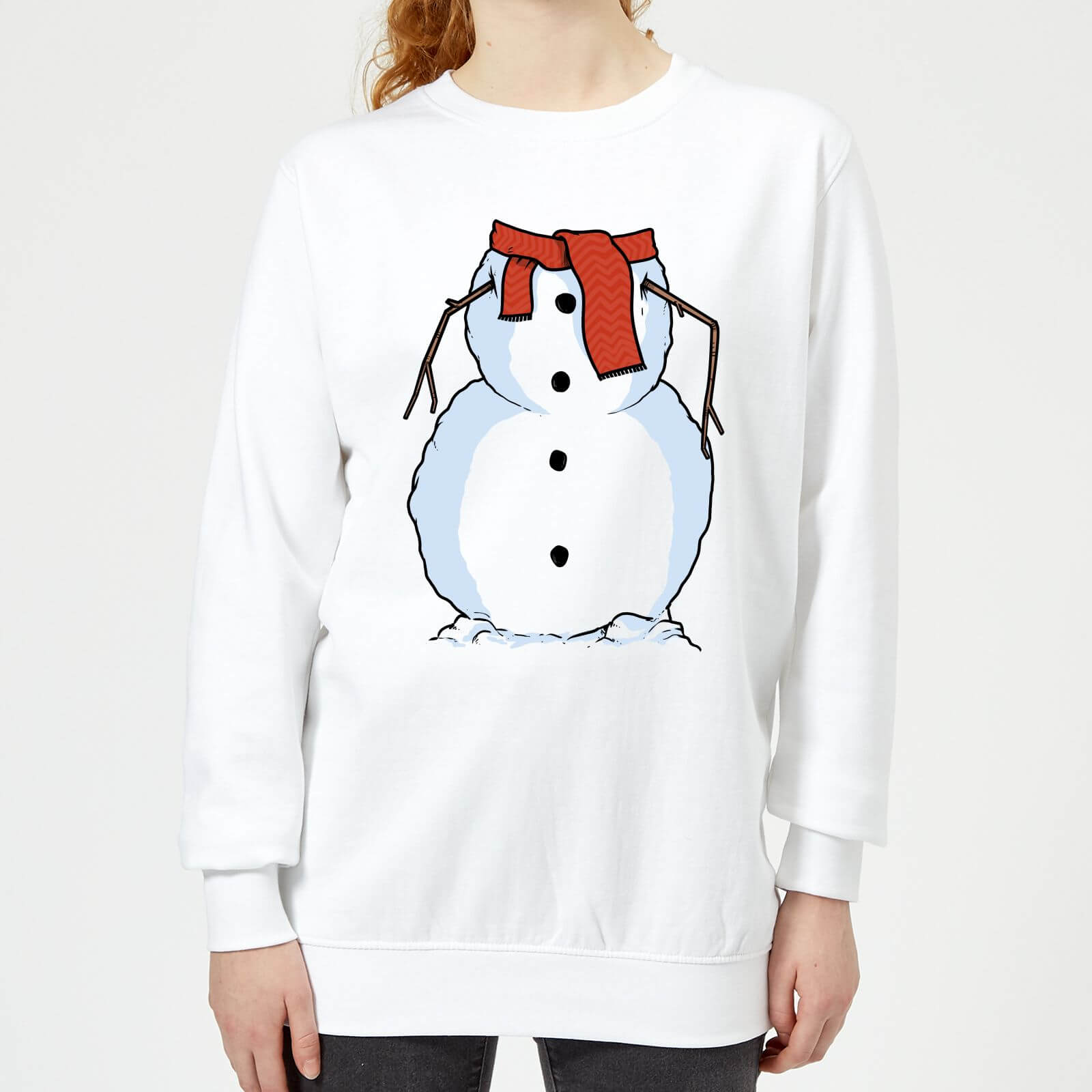 Snowman Women's Sweatshirt - White - XS - White