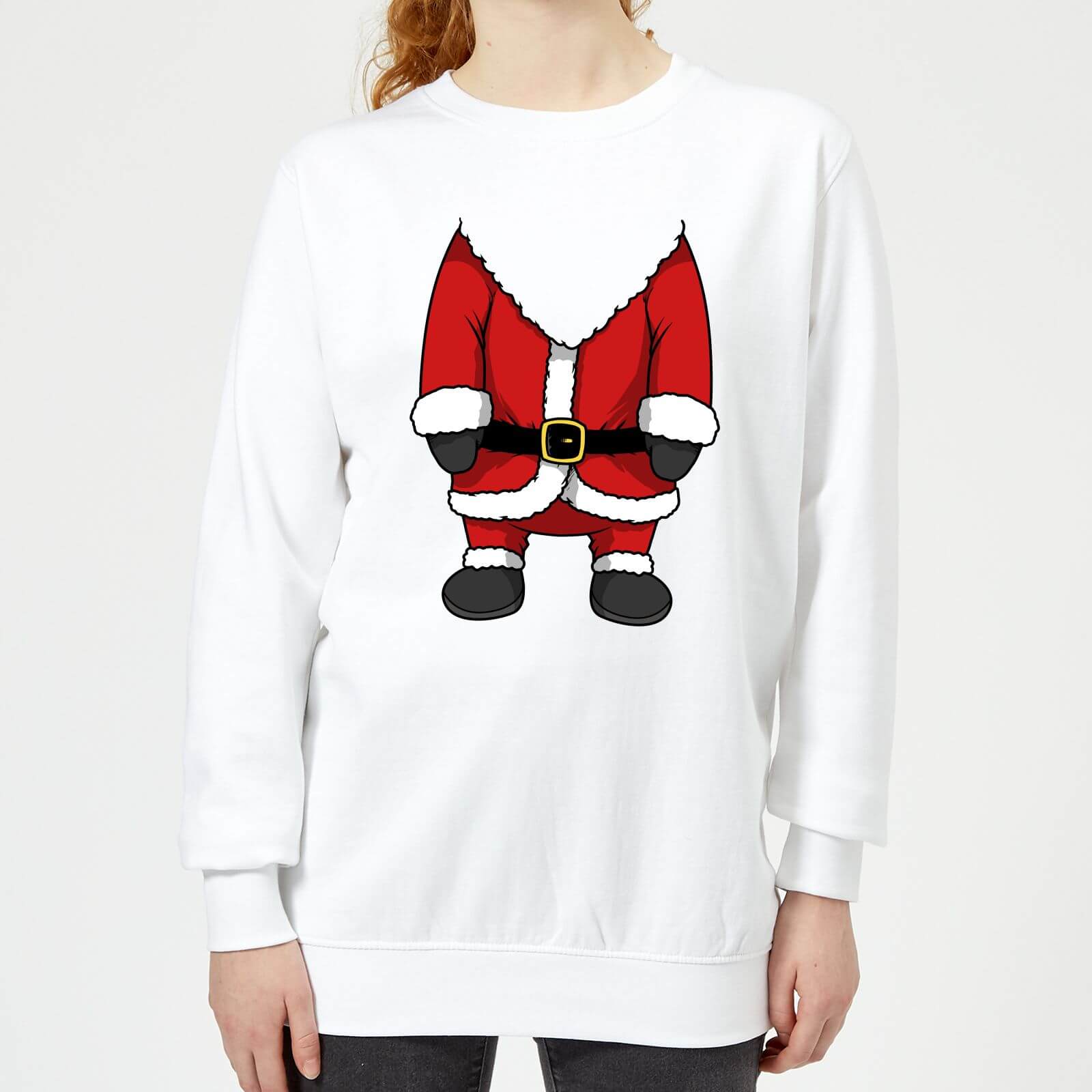 Santa Women's Sweatshirt - White - XS - White
