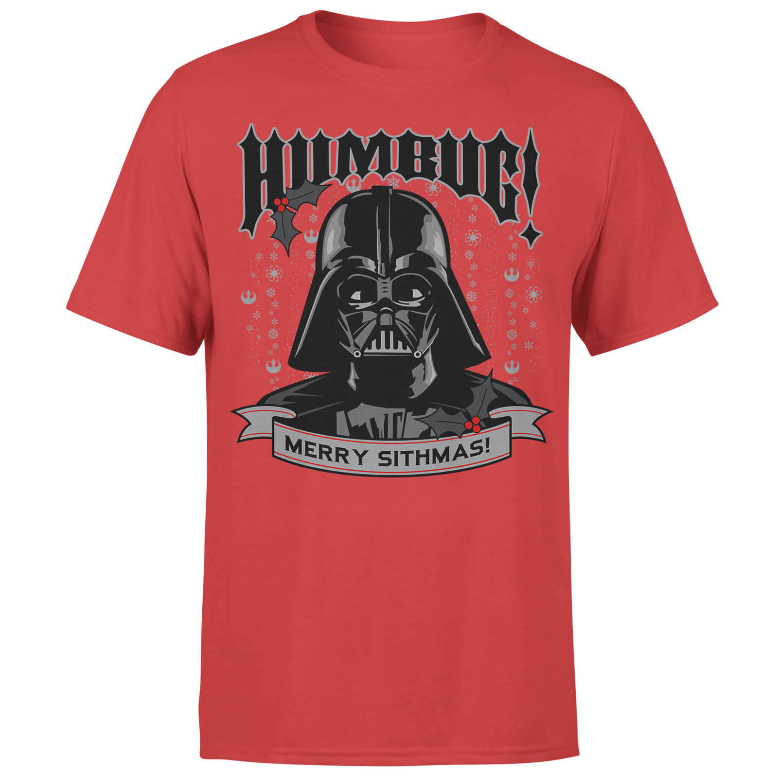 T-Shirt Homme Effet Tricot Visage Stormtrooper Star Wars - Rouge - S