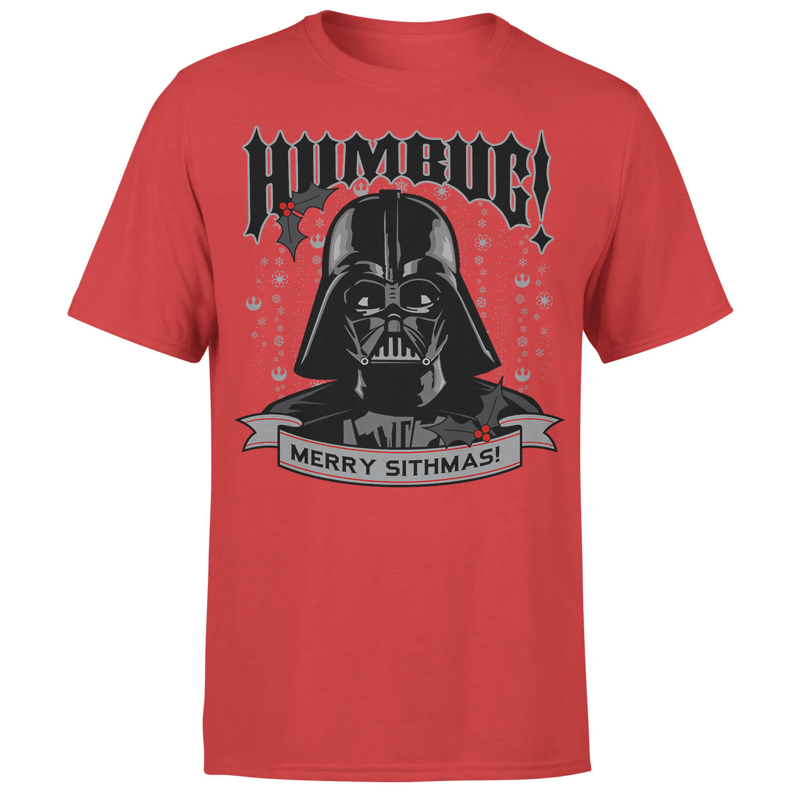 

T-Shirt Star Wars Christmas Darth Vader Humbug! Red - L
